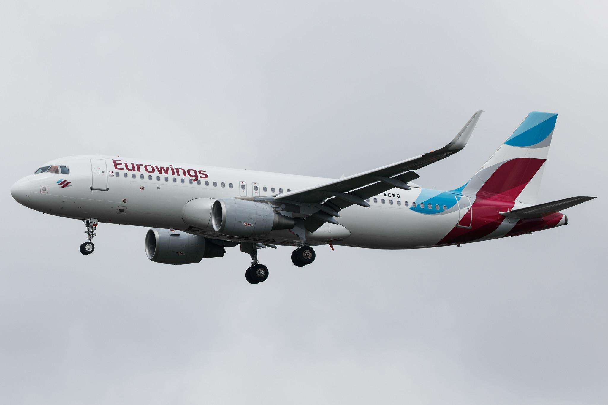 Hamburg Airport: Eurowings (EW / EWG) |  Airbus A320-214 A320 | D-AEWO | MSN 7394