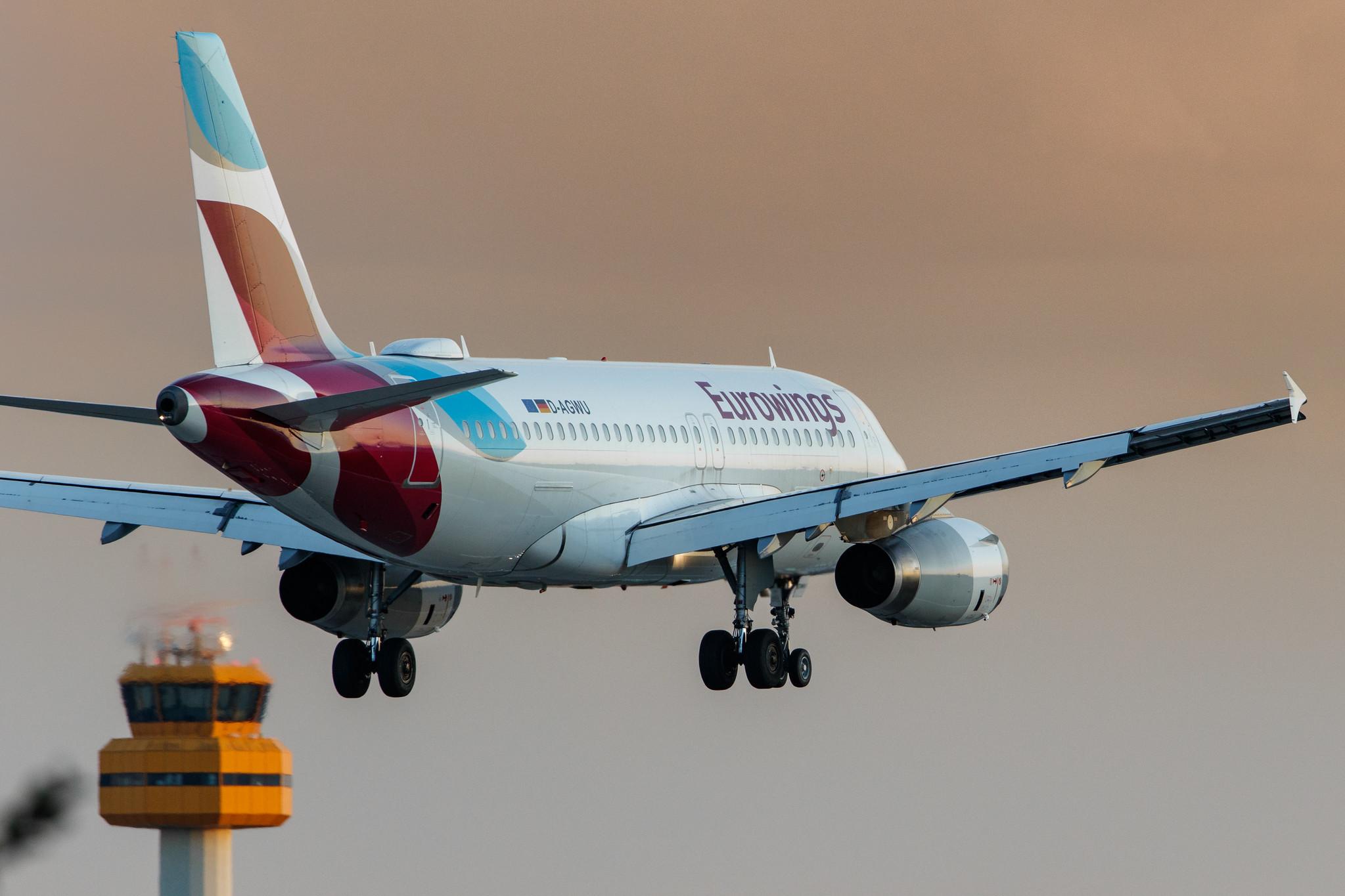 Hamburg Airport: Eurowings (EW / EWG) |  Airbus A319-132 A319 | D-AGWU | MSN 5457