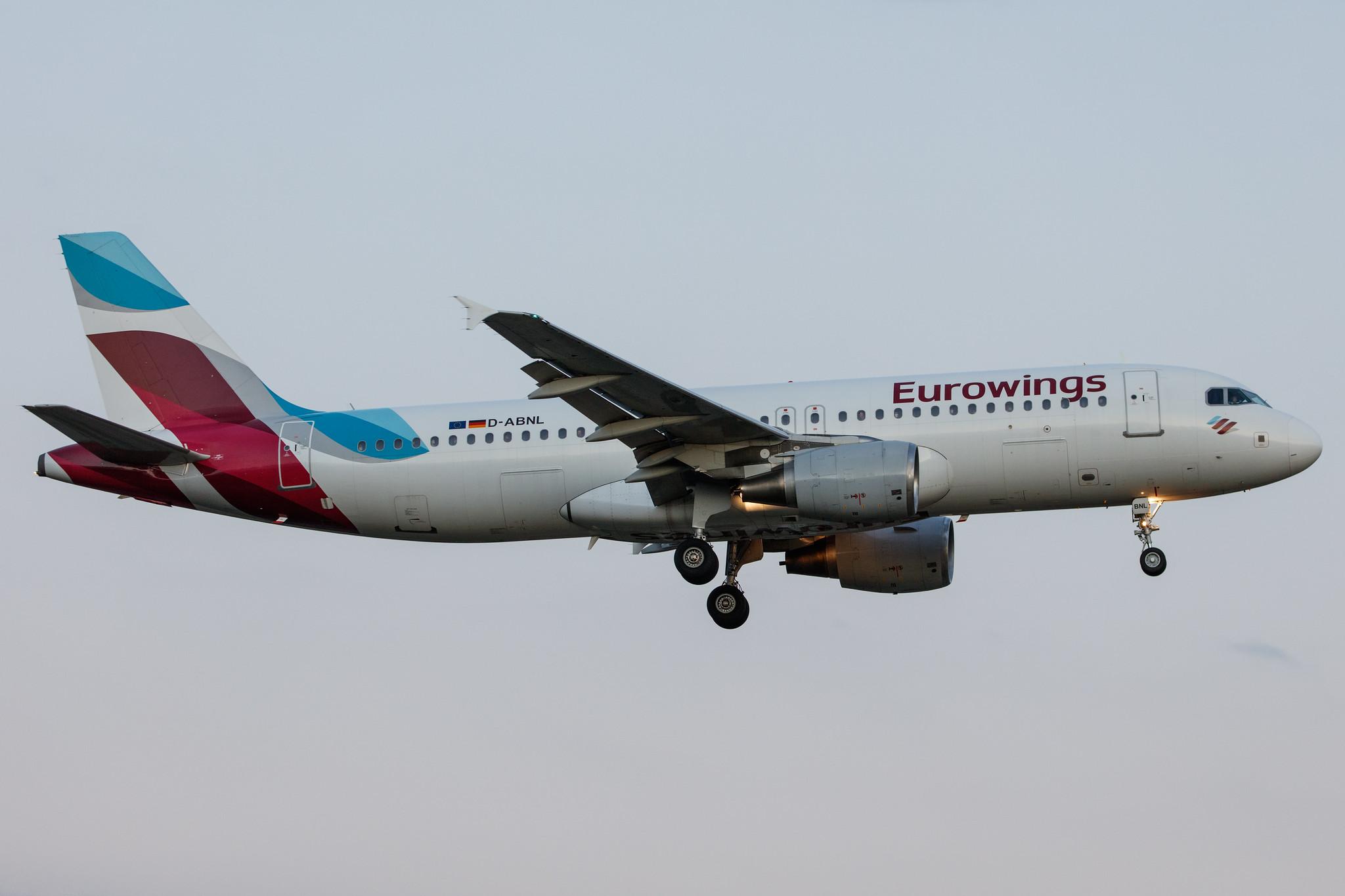 Hamburg Airport: Eurowings (EW / EWG) |  Airbus A320-214 A320 | D-ABNL | MSN 1852