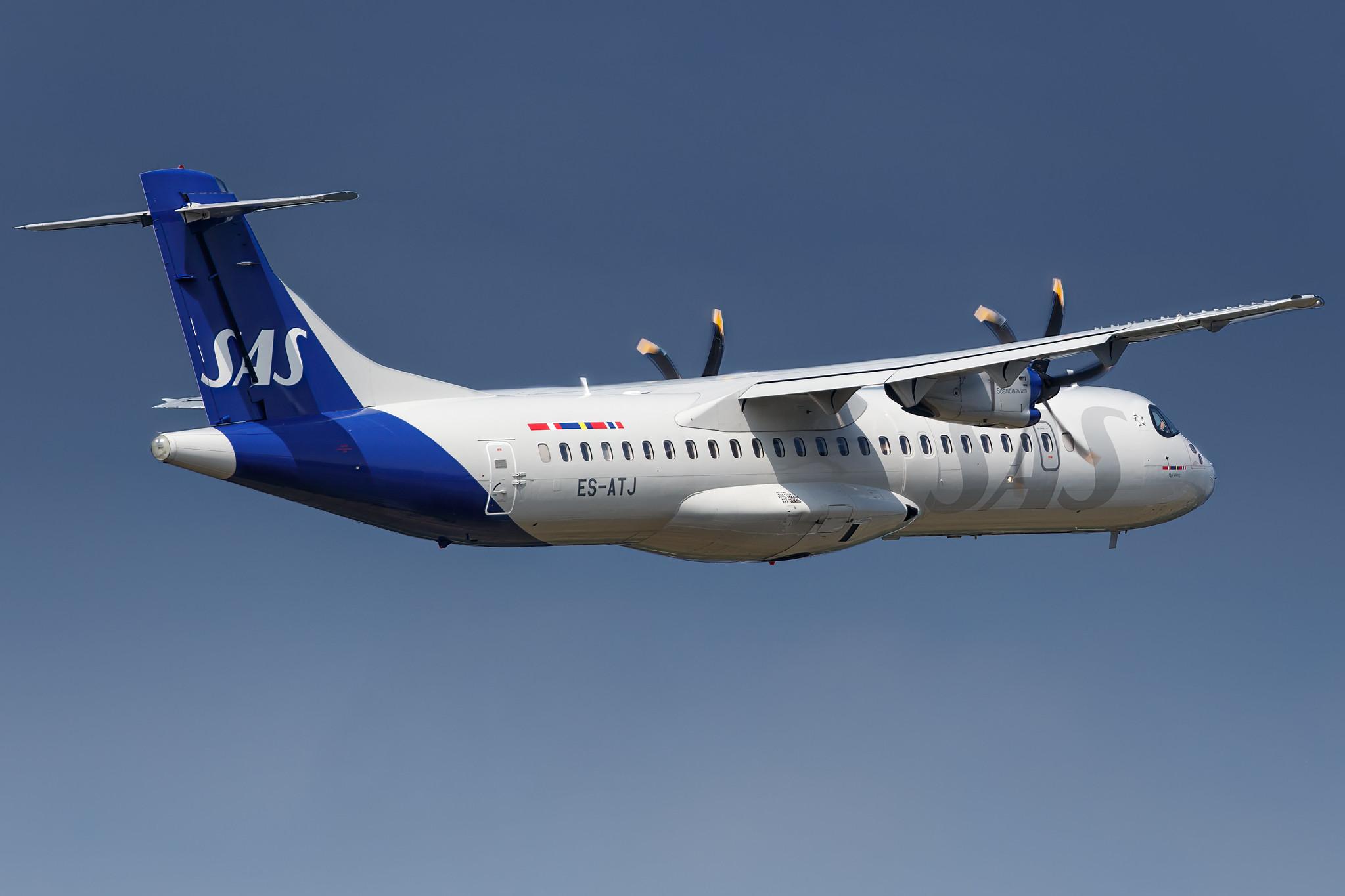 Hamburg Airport: SAS (SK / SAS) | Operator: Xfly |  ATR 72-600 AT76 | ES-ATJ | MSN 1056