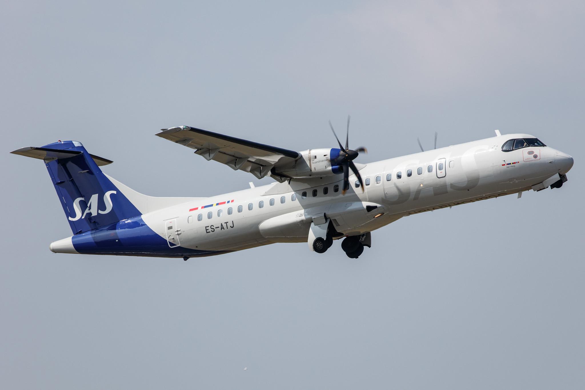 Hamburg Airport: SAS (SK / SAS) | Operator: Xfly |  ATR 72-600 AT76 | ES-ATJ | MSN 1056