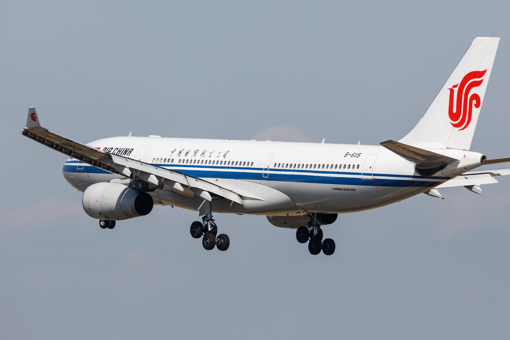 Frankfurt Airport: Air China (CA / CCA) |  Airbus A330-243 A332 | B-6115 | MSN 0909
