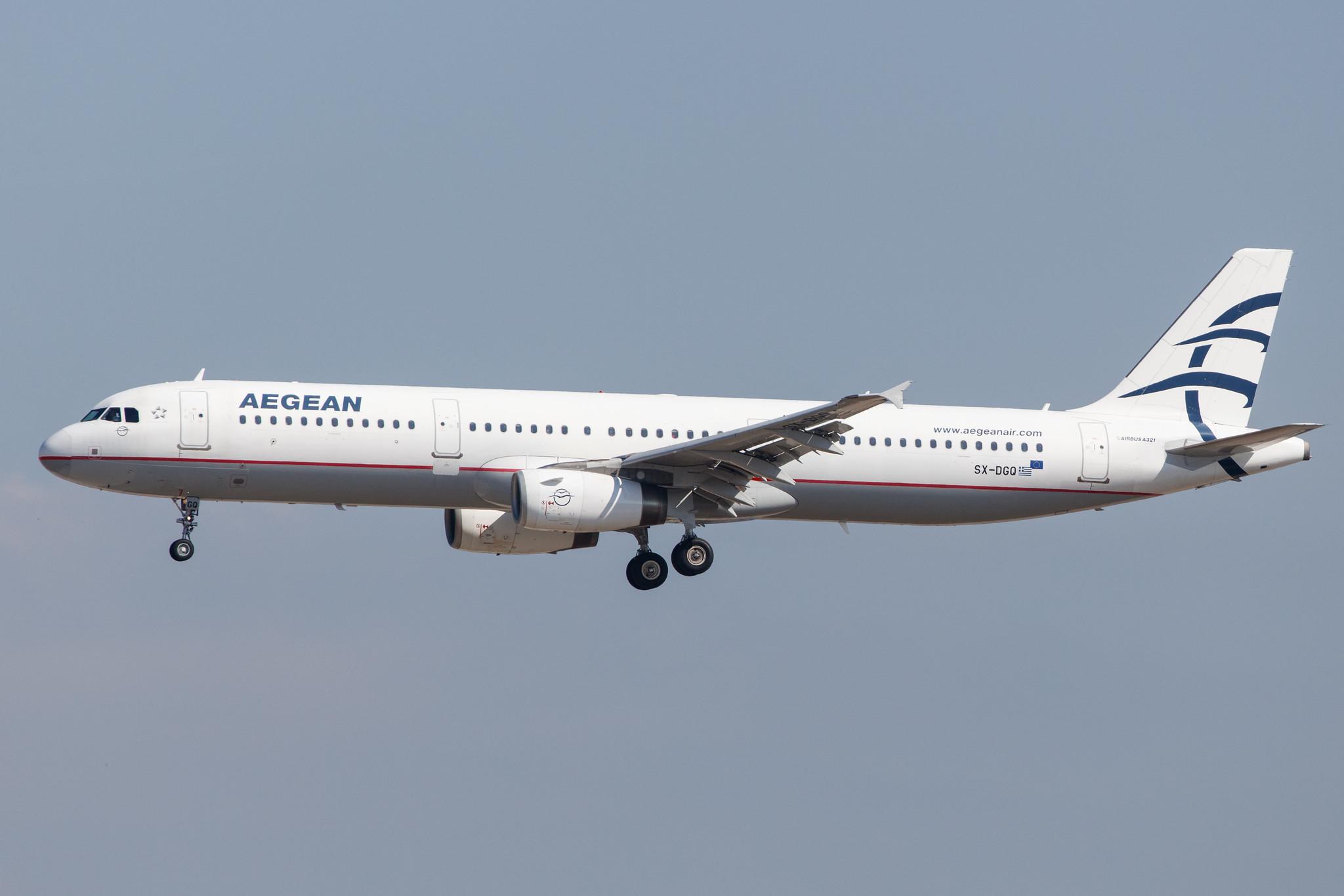Frankfurt Airport: Aegean Airlines (A3 / AEE) |  Airbus A321-231 A321 | SX-DGQ | MSN 3322