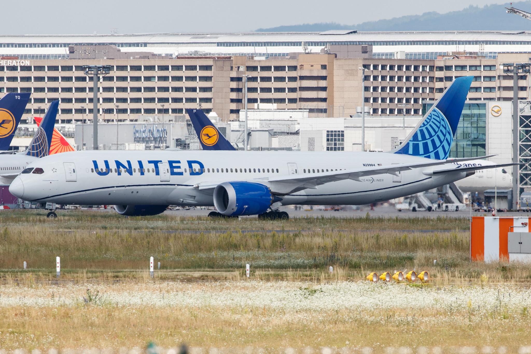 Frankfurt Airport: United Airlines (UA / UAL) |  Boeing 787-9 Dreamliner B789 | N29984 | MSN 66143