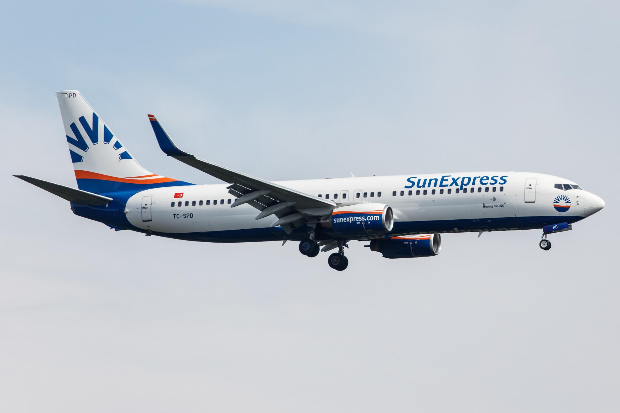 Frankfurt Airport: SunExpress (XQ / SXS) |  Boeing 737-8AS B738 | TC-SPD | MSN 34985