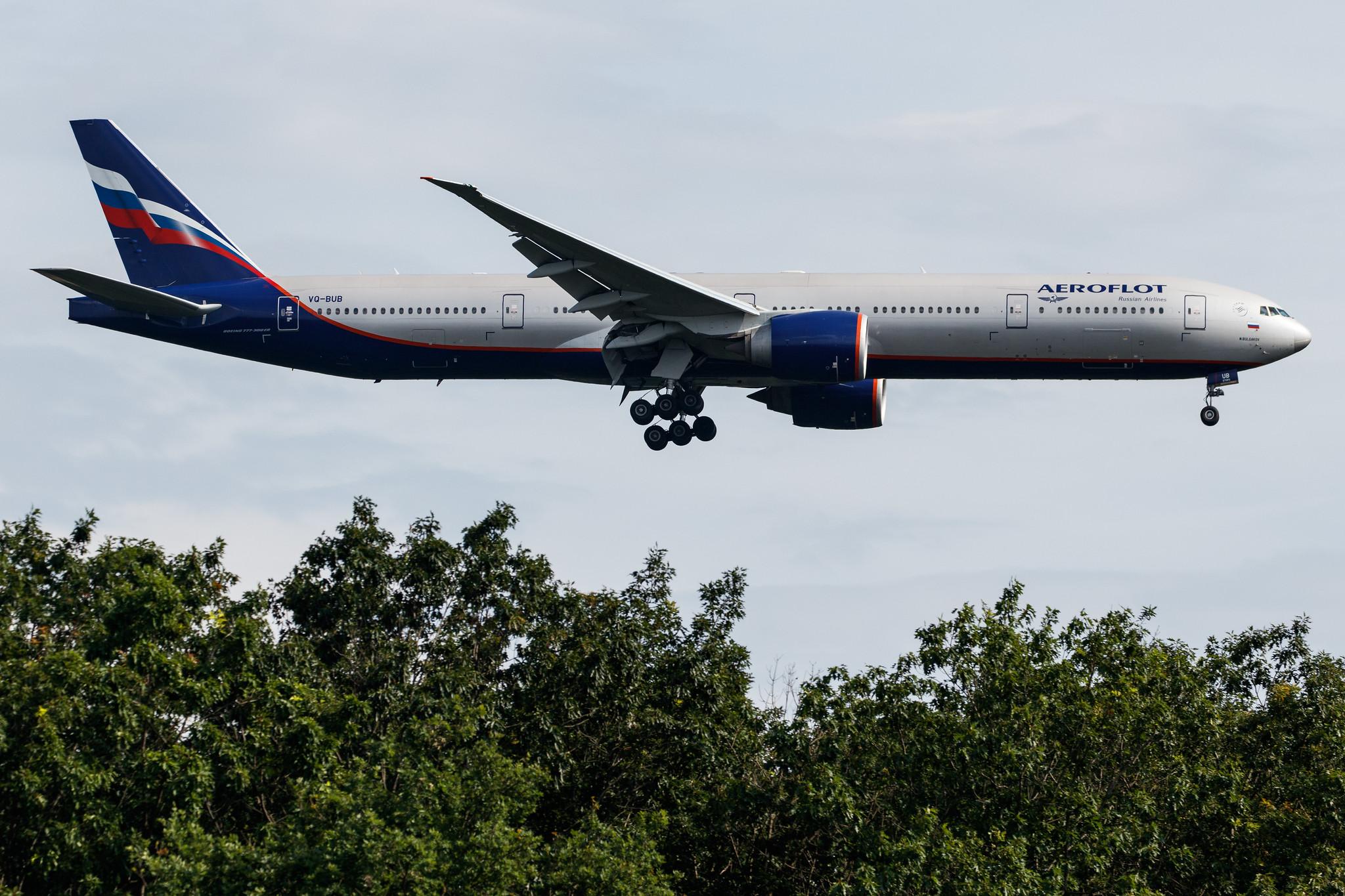 Frankfurt Airport: Aeroflot (SU / AFL) |  Boeing 777-3M0(ER) B77W | VQ-BUB | MSN 41690