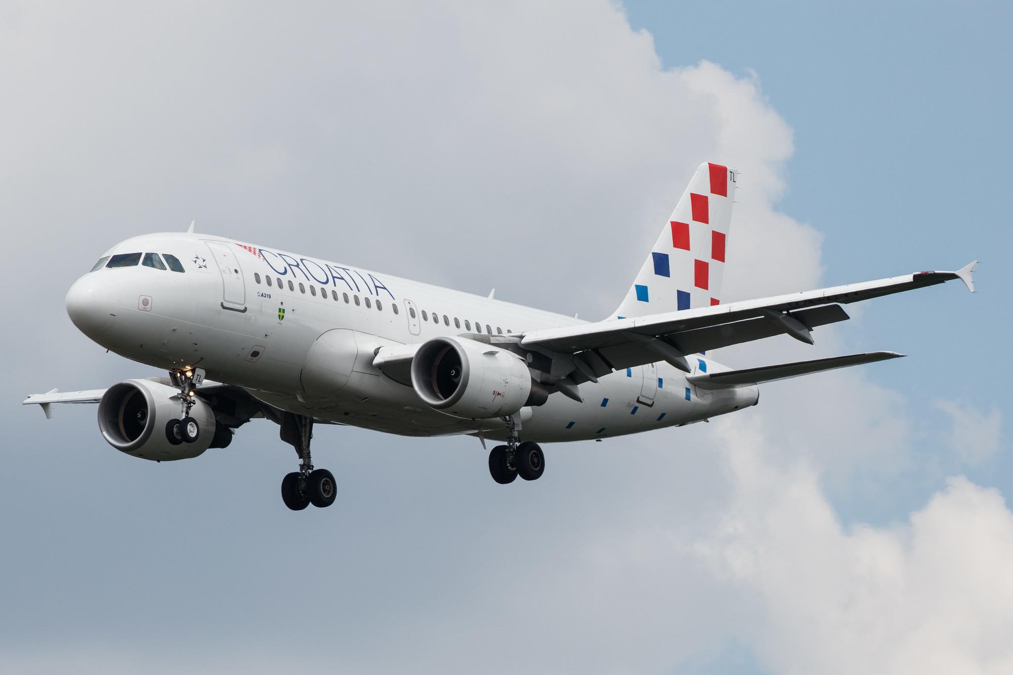 Frankfurt Airport: Croatia Airlines (OU / CTN) |  Airbus A319-112 A319 | 9A-CTL | MSN 1252