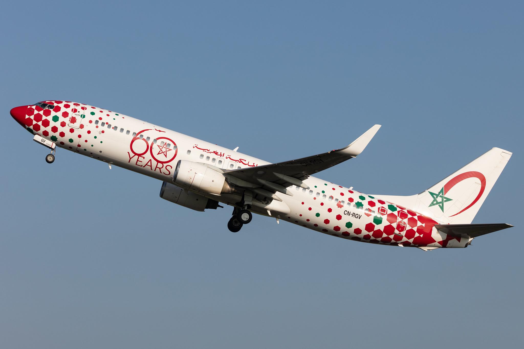 Amsterdam Schiphol: Royal Air Maroc (AT / RAM) |  Livery: 60 Years Livery |  Boeing 737-85P B738 | CN-RGV | MSN 33982