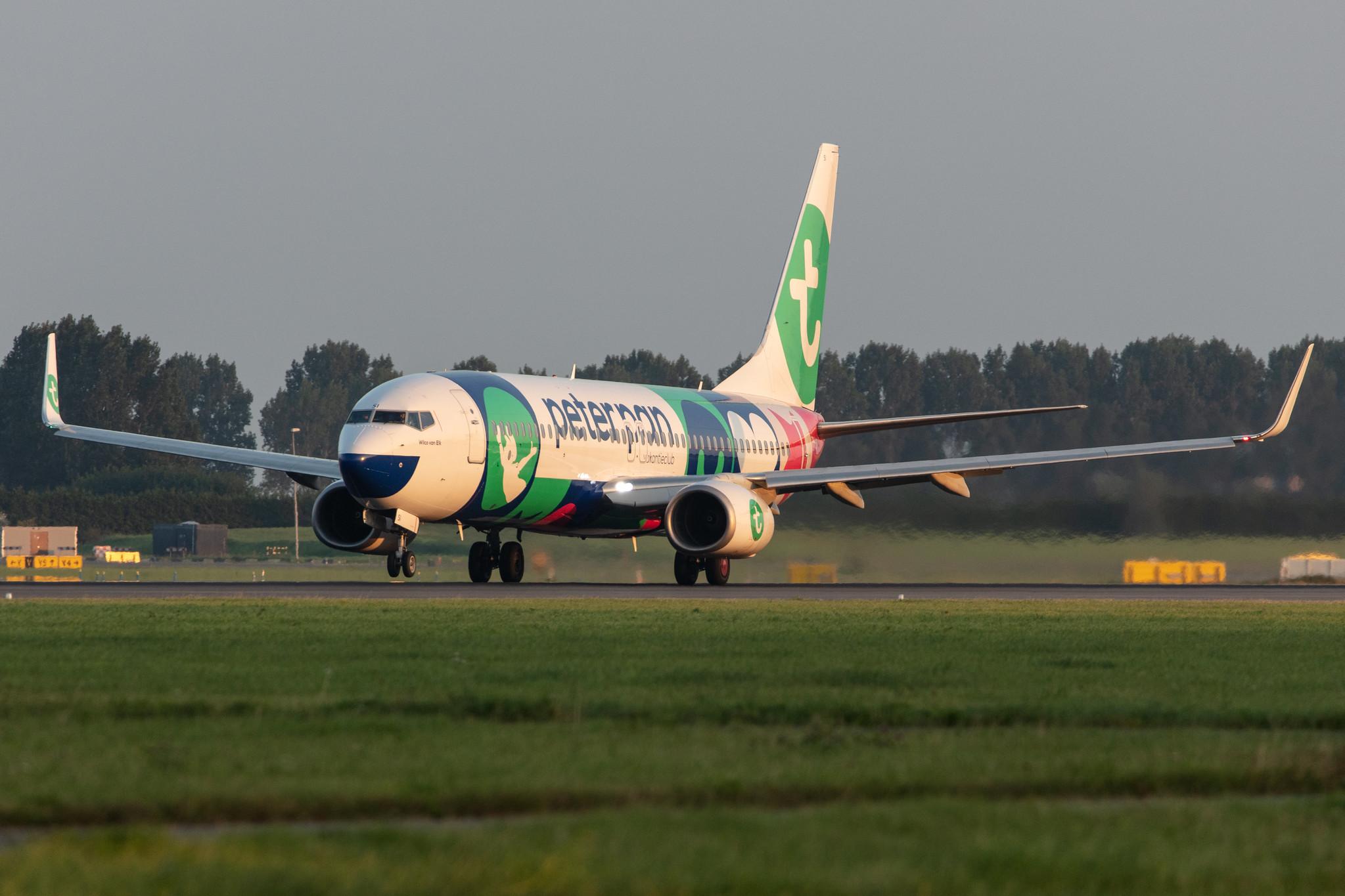 Amsterdam Schiphol: Transavia (HV / TRA) |  Livery: Peter Pan Vakantieclub Livery |  Boeing 737-8K2 B738 | PH-HSI | MSN 42148