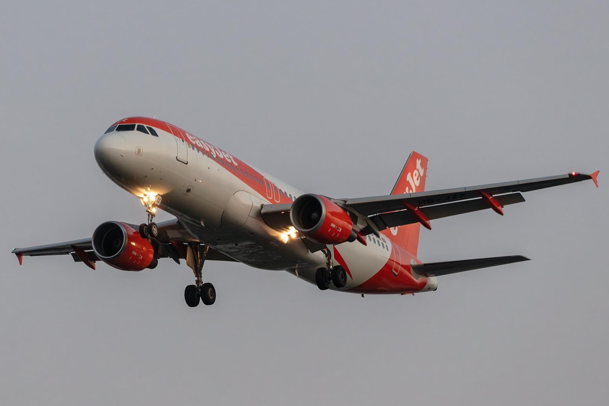 Amsterdam Schiphol: easyJet (U2 / EZY) | Operator: easyJet Switzerland |  Airbus A320-214 A320 | HB-JZZ | MSN 4233