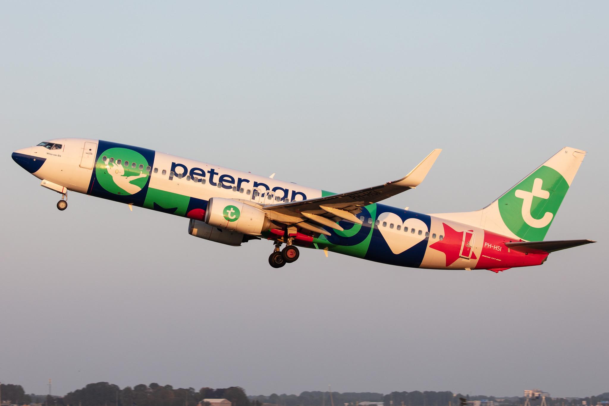 Amsterdam Schiphol: Transavia (HV / TRA) |  Livery: Peter Pan Vakantieclub Livery |  Boeing 737-8K2 B738 | PH-HSI | MSN 42148