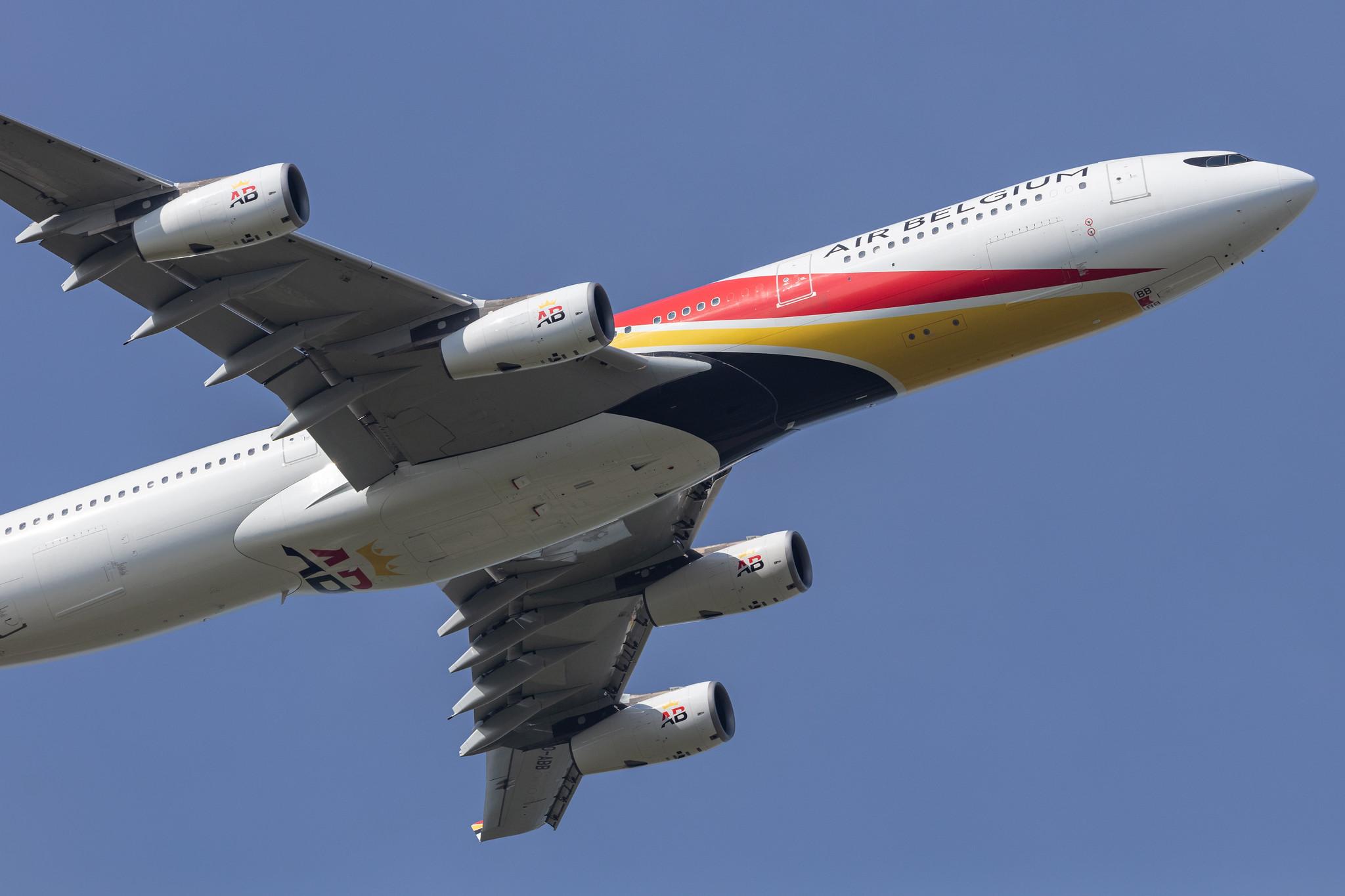 Amsterdam Schiphol: Air Belgium (KF / ABB) |  Airbus A340-313 A343 | OO-ABB | MSN 0844