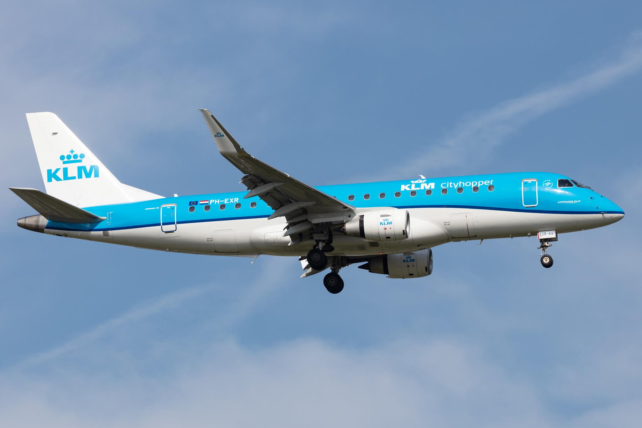 Amsterdam Schiphol: KLM (KL / KLM) | Operator: KLM Cityhopper |  Embraer E175STD E75L | PH-EXR | MSN 17000697