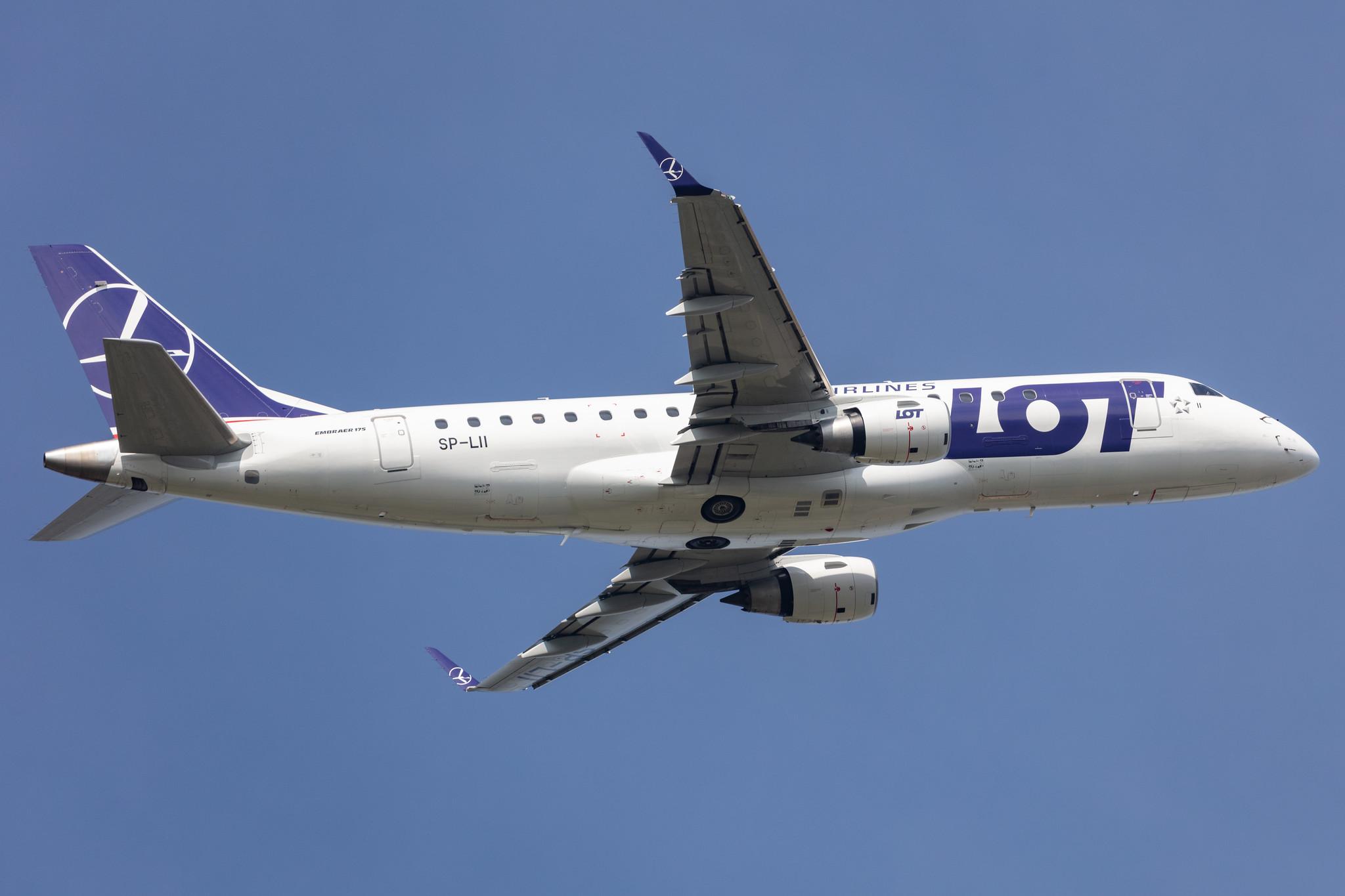 Amsterdam Schiphol: LOT (LO / LOT) |  Embraer E175LR E75S | SP-LII | MSN 17000290