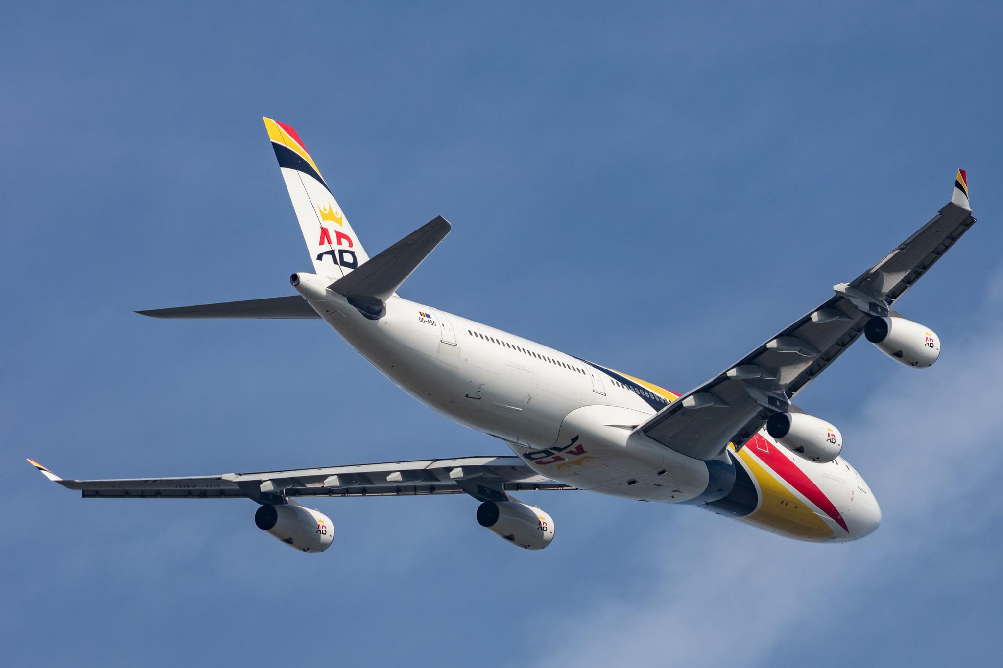 Amsterdam Schiphol: Air Belgium (KF / ABB) |  Airbus A340-313 A343 | OO-ABB | MSN 0844