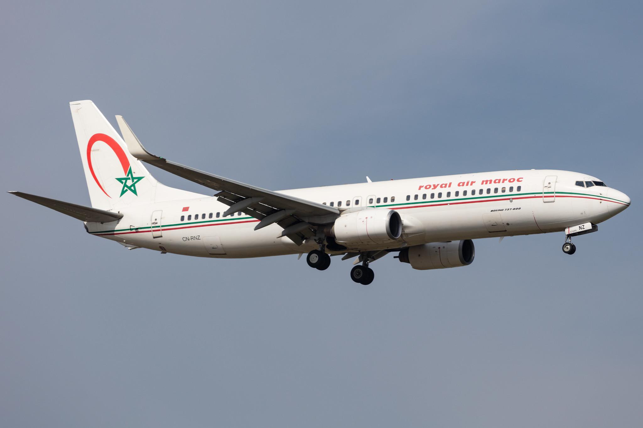 Amsterdam Schiphol: Royal Air Maroc (AT / RAM) |  Boeing 737-8B6 B738 | CN-RNZ | MSN 33058