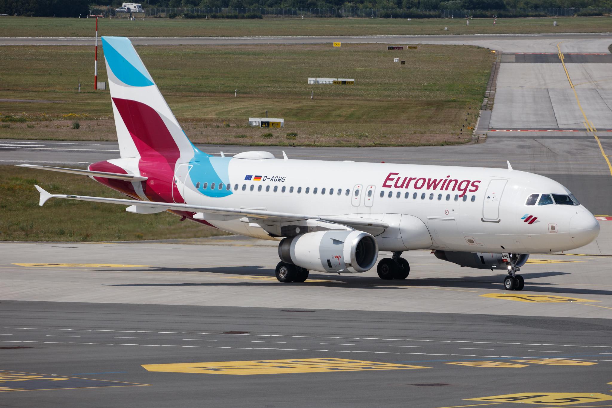 Hamburg Airport: Eurowings (EW / EWG) |  Airbus A319-132 A319 | D-AGWG | MSN 3193