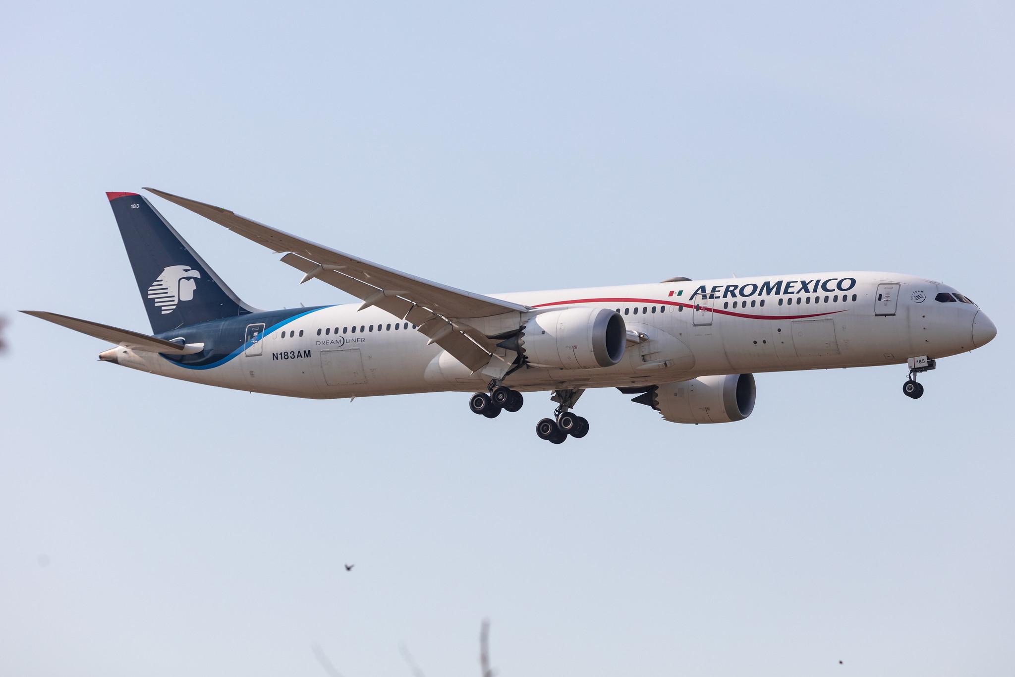 Amsterdam Schiphol: Aeromexico (AM / AMX) |  Boeing 787-9 Dreamliner B789 | N183AM | MSN 60285