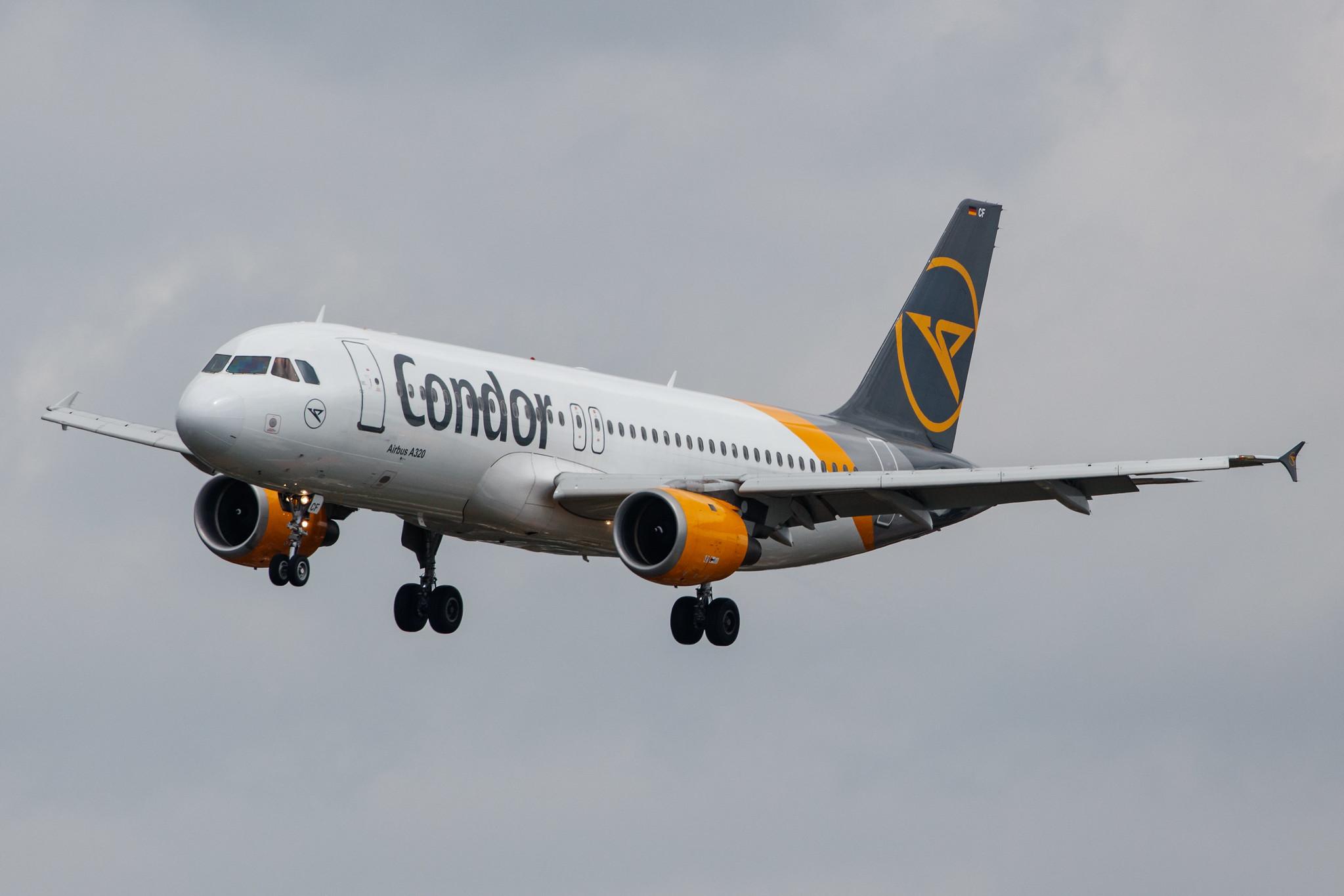 Hamburg Airport: Condor (DE / CFG) |  Airbus A320-212 A320 | D-AICF | MSN 0905