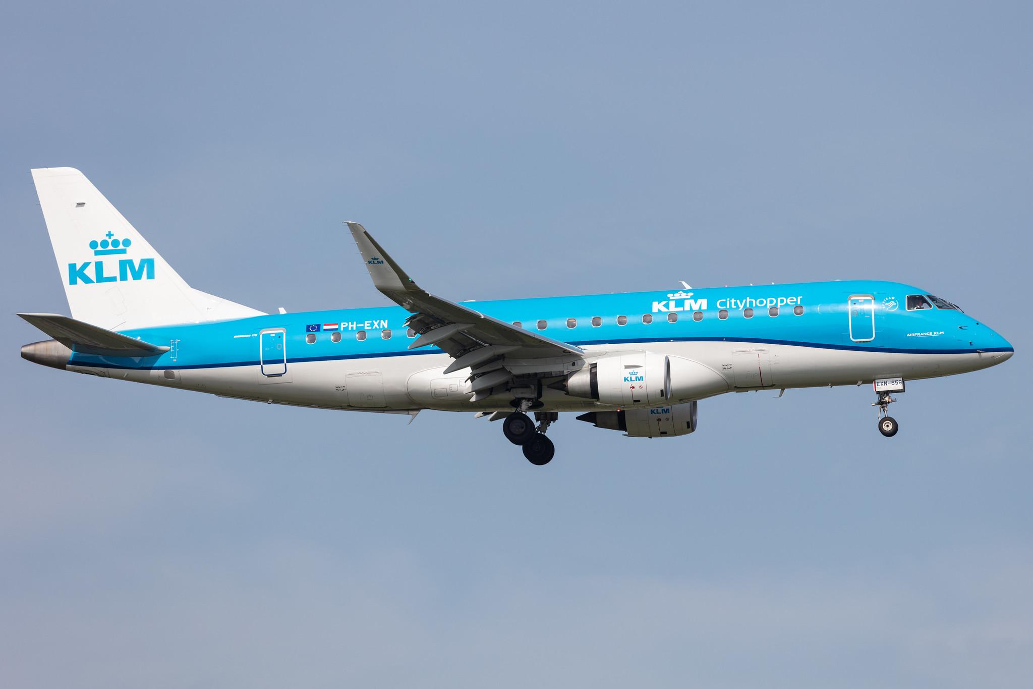 Amsterdam Schiphol: KLM (KL / KLM) | Operator: KLM Cityhopper |  Embraer E175STD E75L | PH-EXN | MSN 17000659