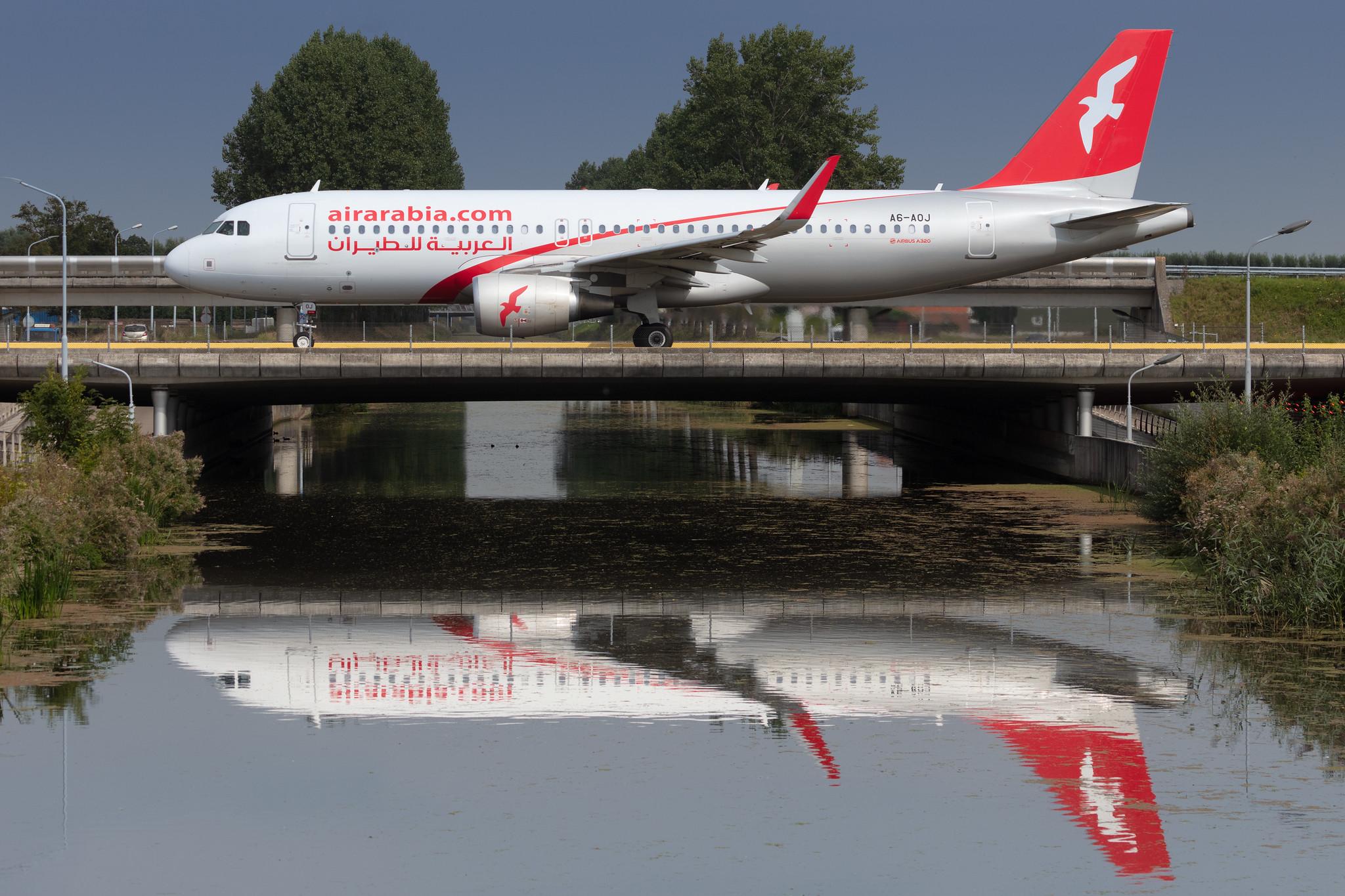 Amsterdam Schiphol: Air Arabia (G9 / ABY) | Operator: Air Arabia Abu Dhabi |  Airbus A320-214 A320 | A6-AOJ | MSN 6665
