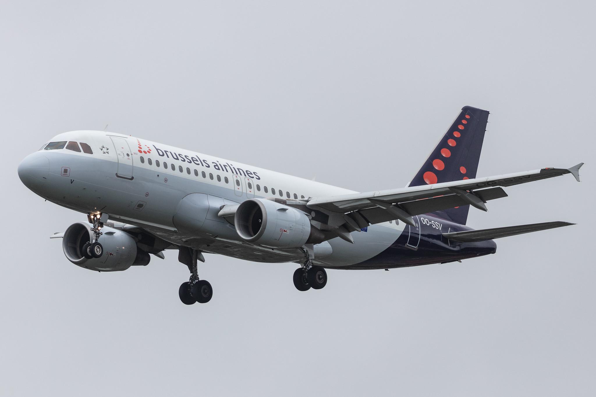 Hamburg Airport: Brussels Airlines (SN / BEL) |  Airbus A319-111 A319 | OO-SSV | MSN 2196