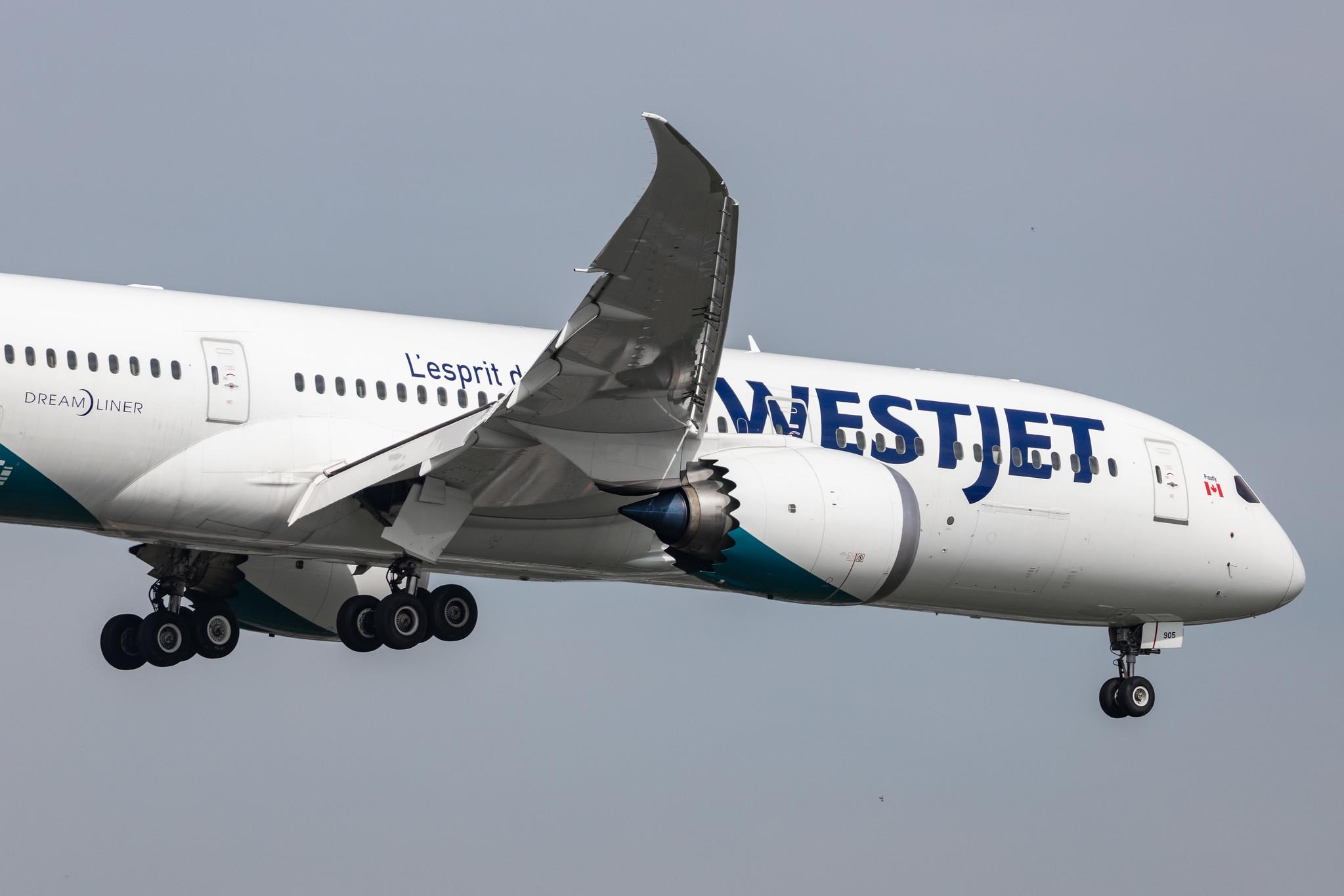 Amsterdam Schiphol: WestJet (WS / WJA) |  Boeing 787-9 Dreamliner B789 | C-GKKN | MSN 64977