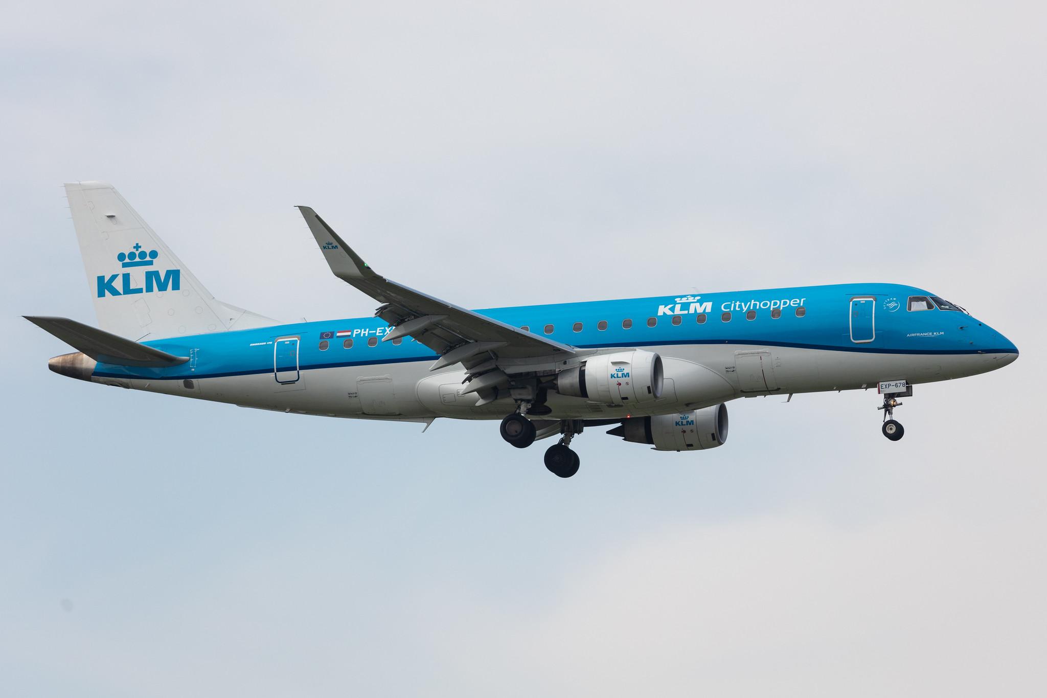 Amsterdam Schiphol: KLM (KL / KLM) | Operator: KLM Cityhopper |  Embraer E175STD E75L | PH-EXP | MSN 17000678
