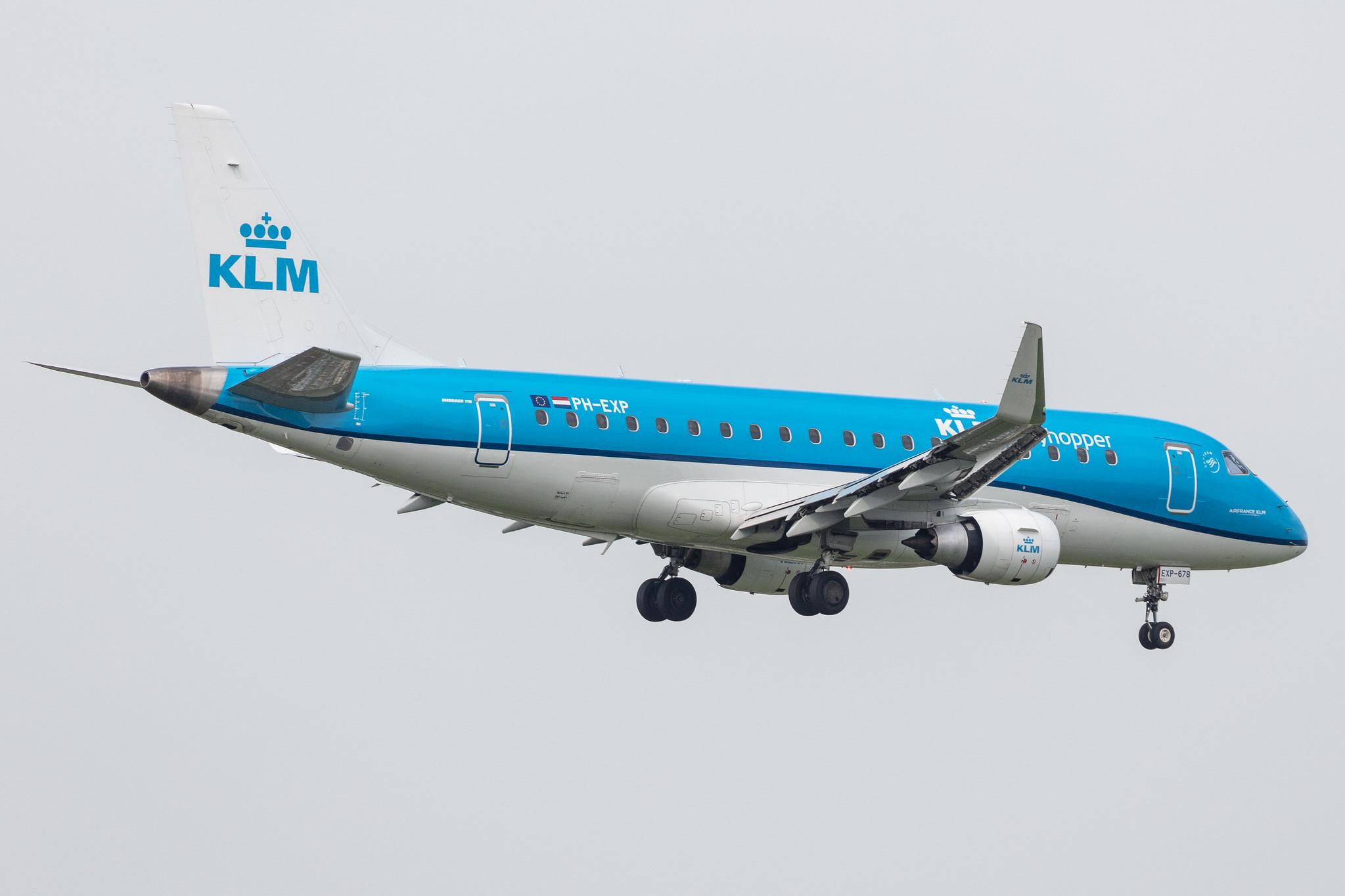 Amsterdam Schiphol: KLM (KL / KLM) | Operator: KLM Cityhopper |  Embraer E175STD E75L | PH-EXP | MSN 17000678