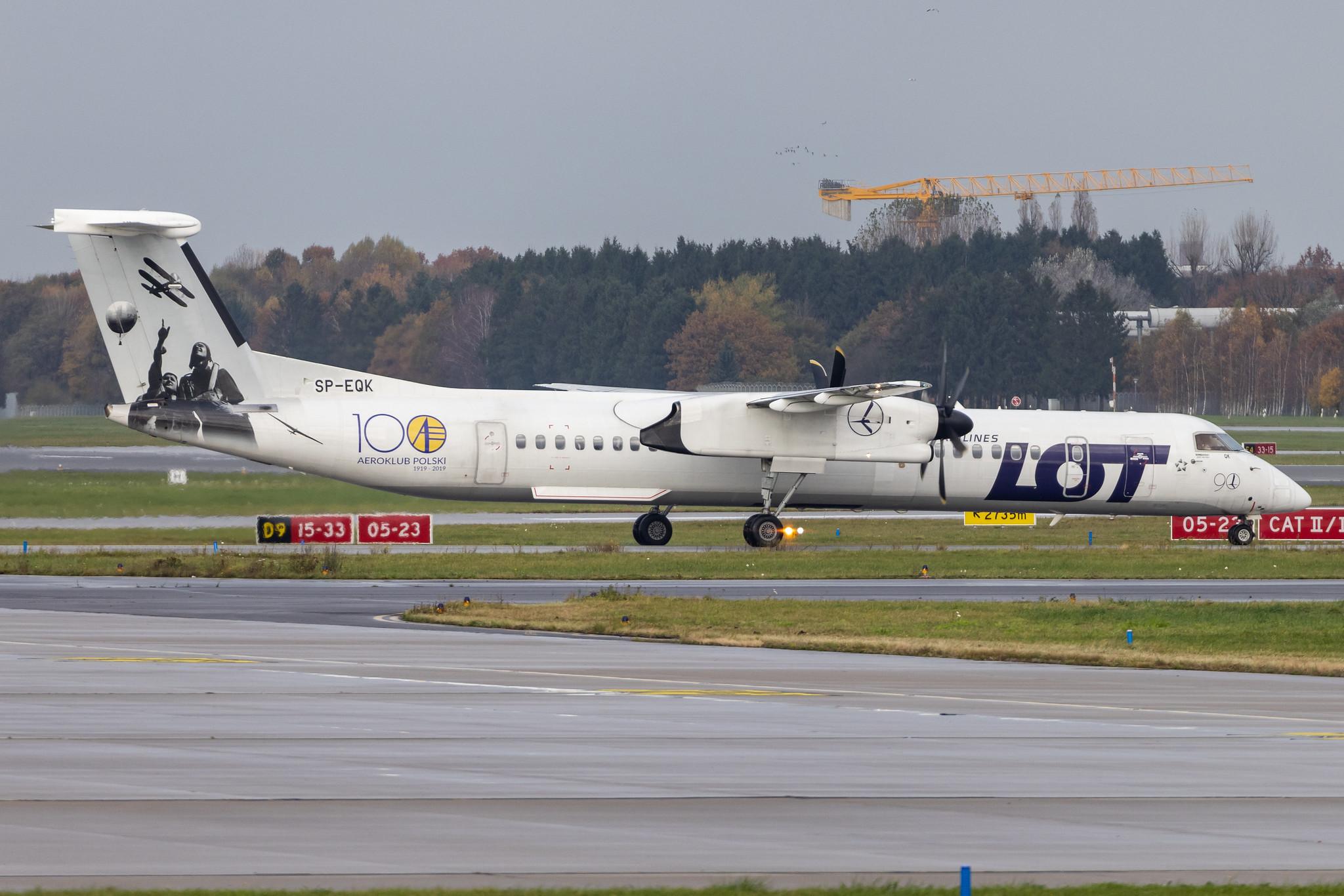 Hamburg Airport: LOT (LO / LOT) |  De Havilland Canada Dash 8-400 DH8D | SP-EQK | MSN 4443
