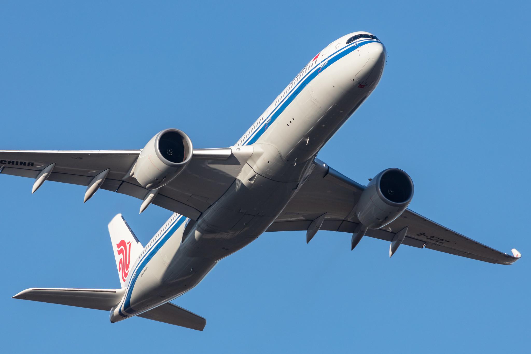 Frankfurt Airport: Air China (CA / CCA) |  Airbus A350-941 A359 | B-322Z | MSN 481