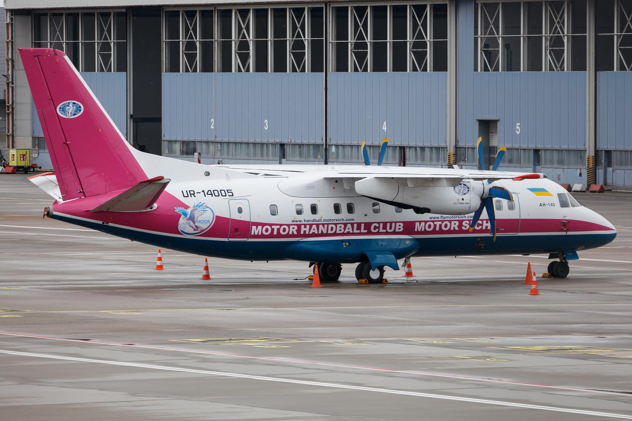 Hamburg Airport: Motor Sich Airlines (M9 / MSI) |  Antonov An-140 A140 | UR-14005 | MSN 36525305021