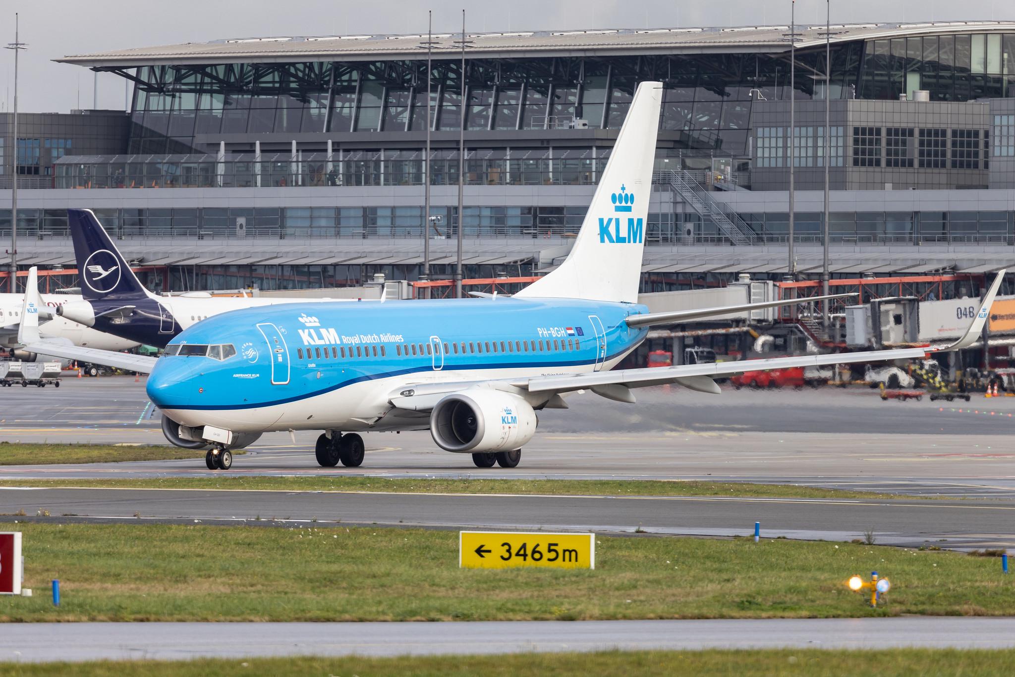 Hamburg Airport: KLM (KL / KLM) |  Boeing 737-7K2 B737 | PH-BGH | MSN 38053