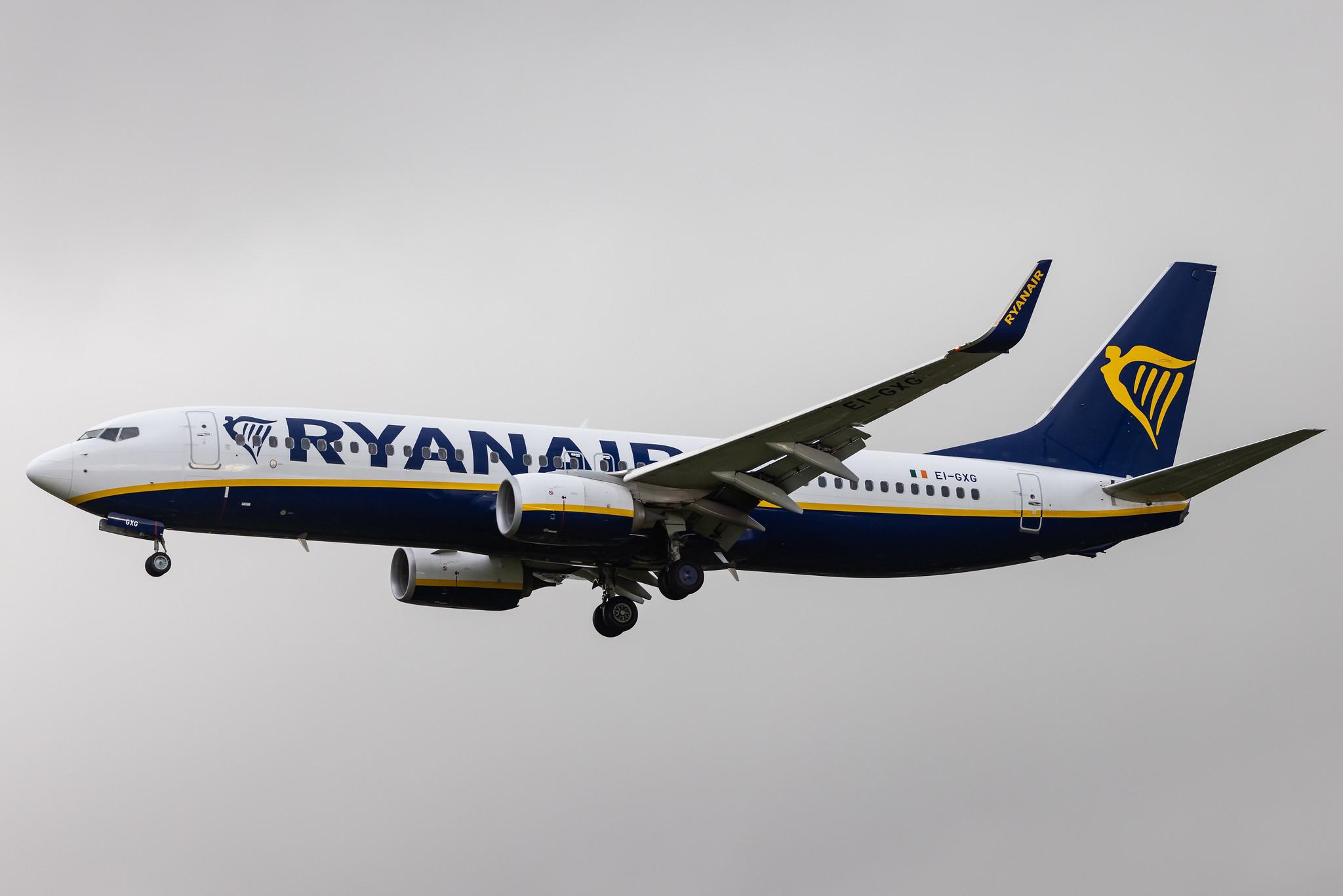 Hamburg Airport: Ryanair (FR / RYR) |  Boeing 737-8AS B738 | EI-GXG | MSN 44853