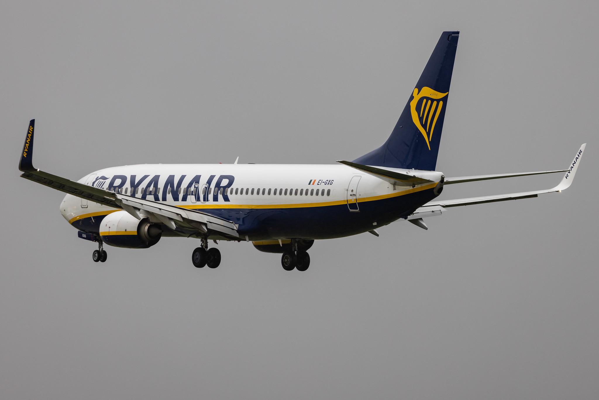 Hamburg Airport: Ryanair (FR / RYR) |  Boeing 737-8AS B738 | EI-GXG | MSN 44853