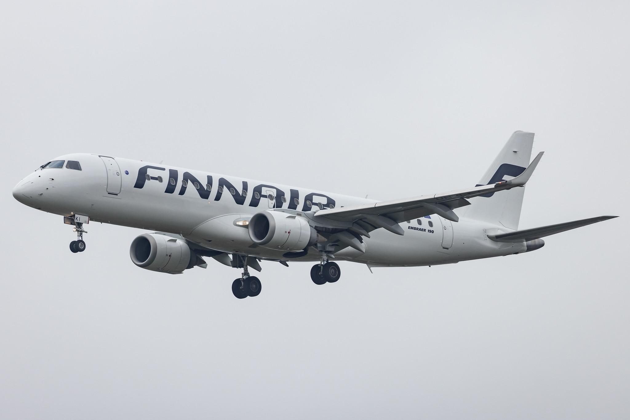 Hamburg Airport: Finnair (AY / FIN) | Operator: NORRA |  Embraer E190LR E190 | OH-LKI | MSN 19000117