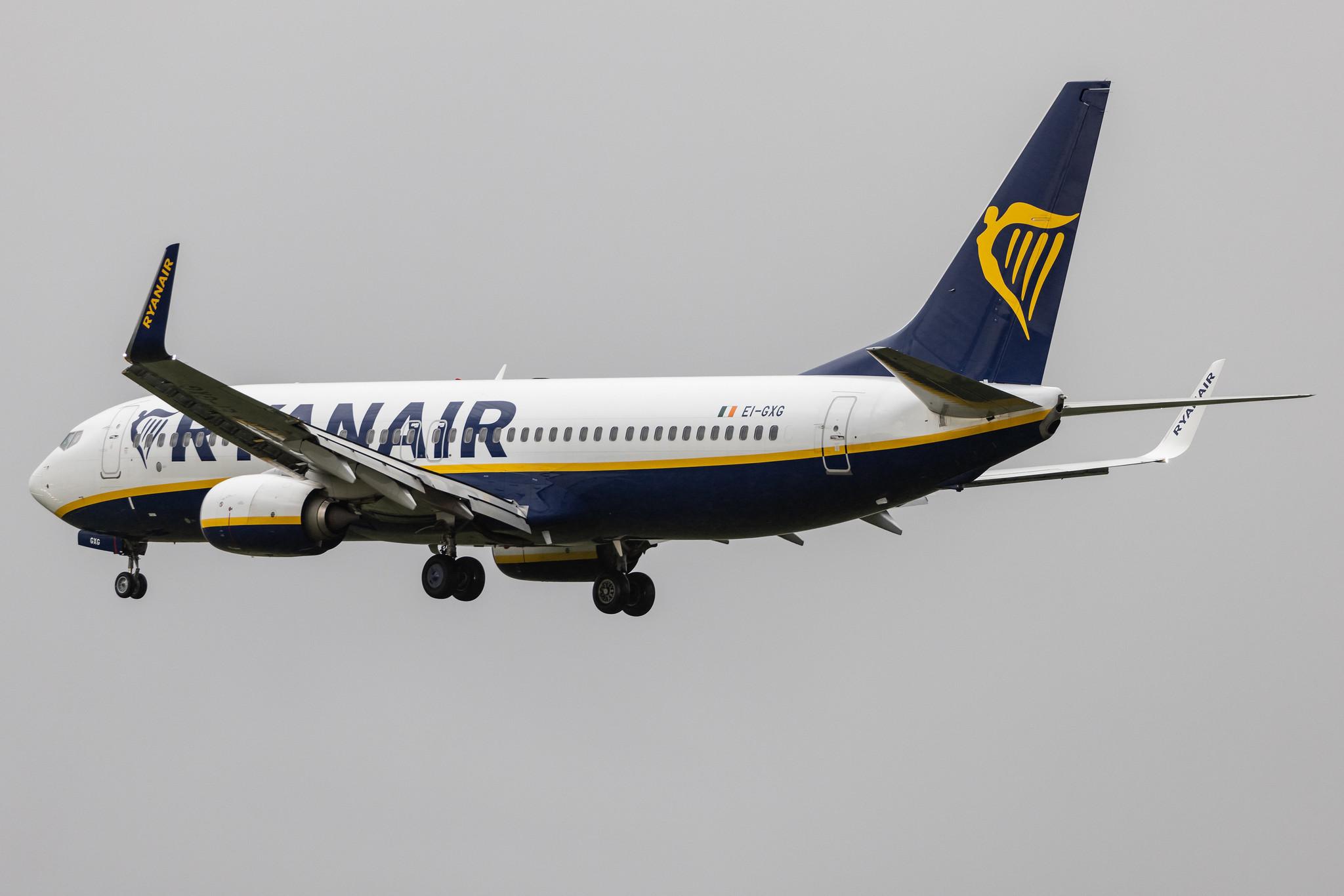 Hamburg Airport: Ryanair (FR / RYR) |  Boeing 737-8AS B738 | EI-GXG | MSN 44853