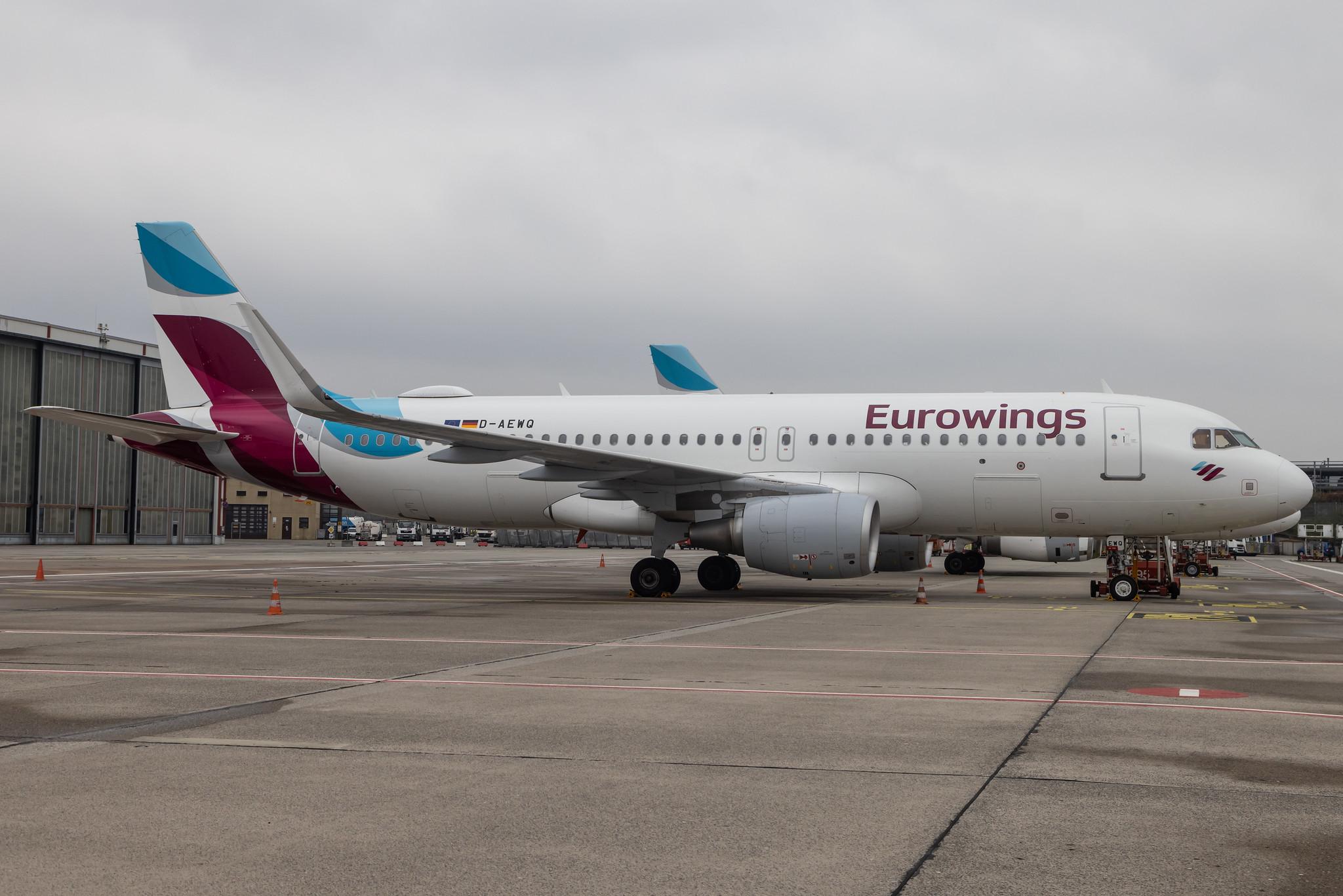 Hamburg Airport: Eurowings (EW / EWG) |  Airbus A320-214 A320 | D-AEWQ | MSN 7398
