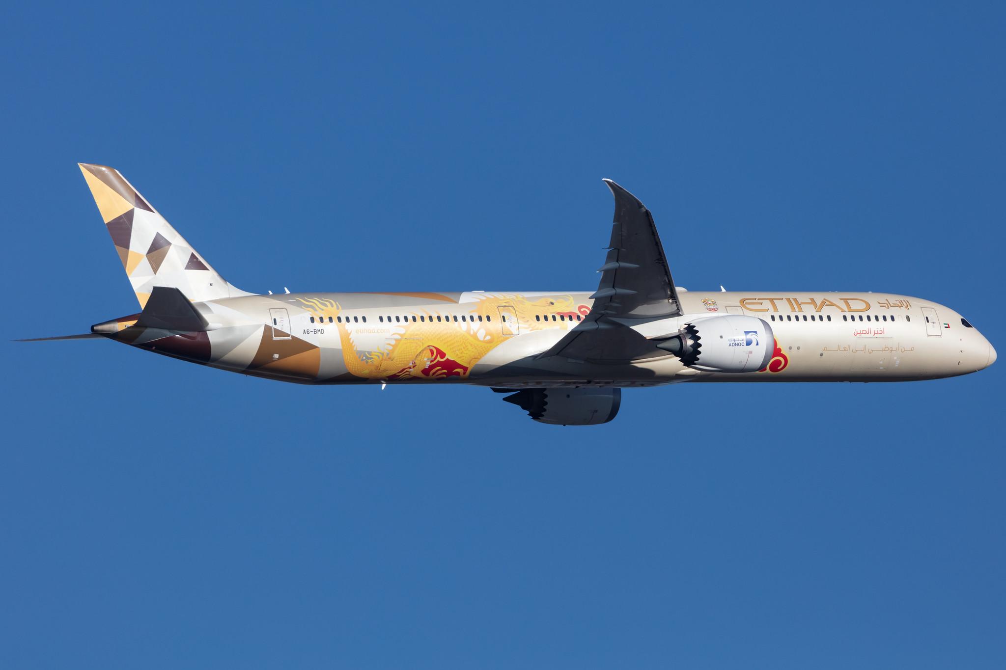 Frankfurt Airport: Etihad (EY / ETD) |  Livery: ADNOC-Choose China Livery | Operator: Etihad Airways |  Boeing 787-10 Dreamliner B78X | A6-BMD | MSN 60758