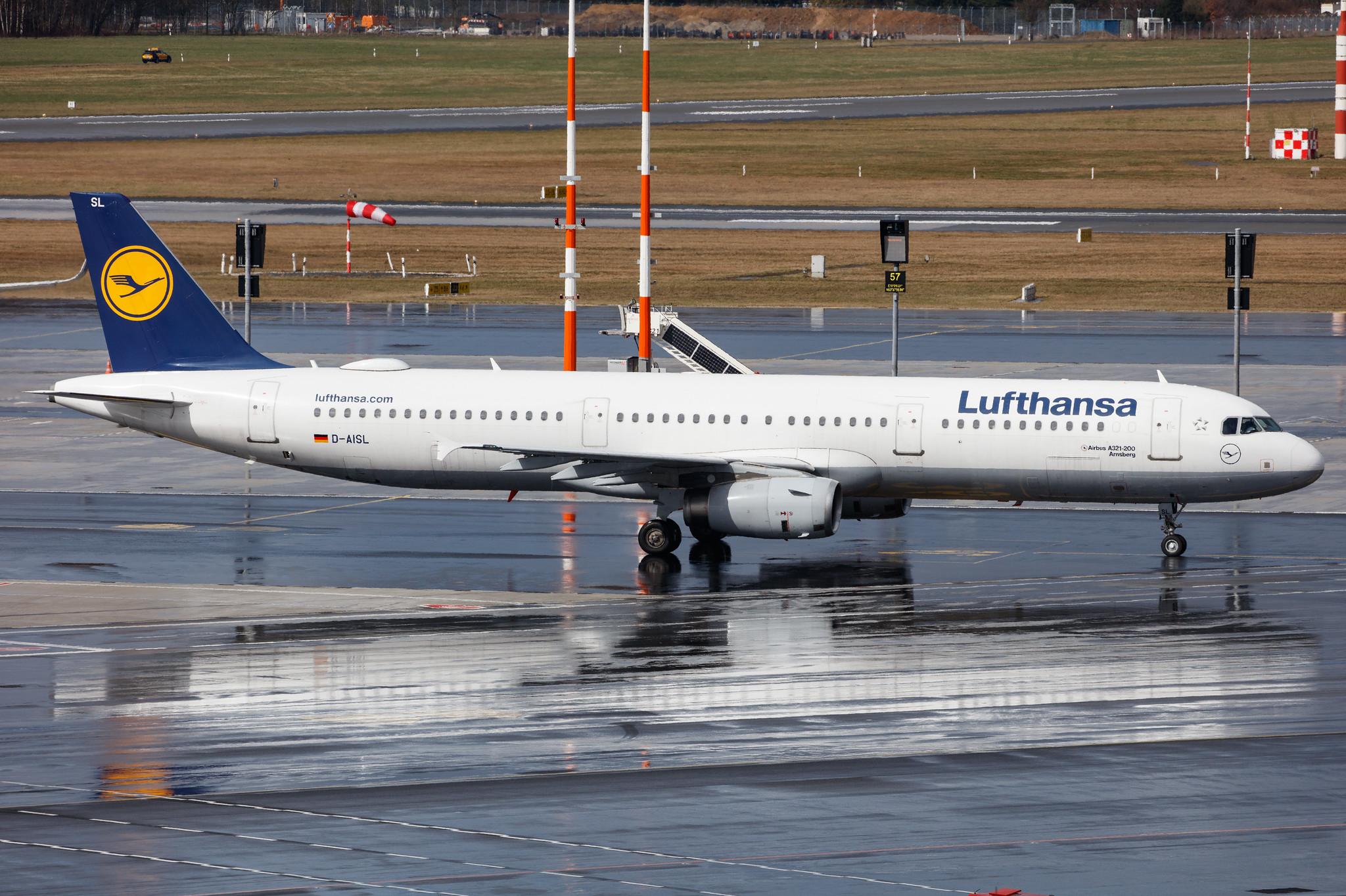 Hamburg Airport: Lufthansa (LH / DLH) |  Airbus A321-231 A321 | D-AISL | MSN 3434