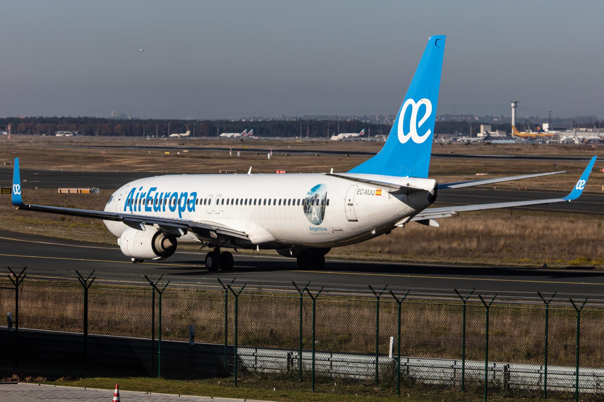 Frankfurt Airport: Air Europa (UX / AEA) |  Boeing 737-85P B738 | EC-MJU | MSN 60584