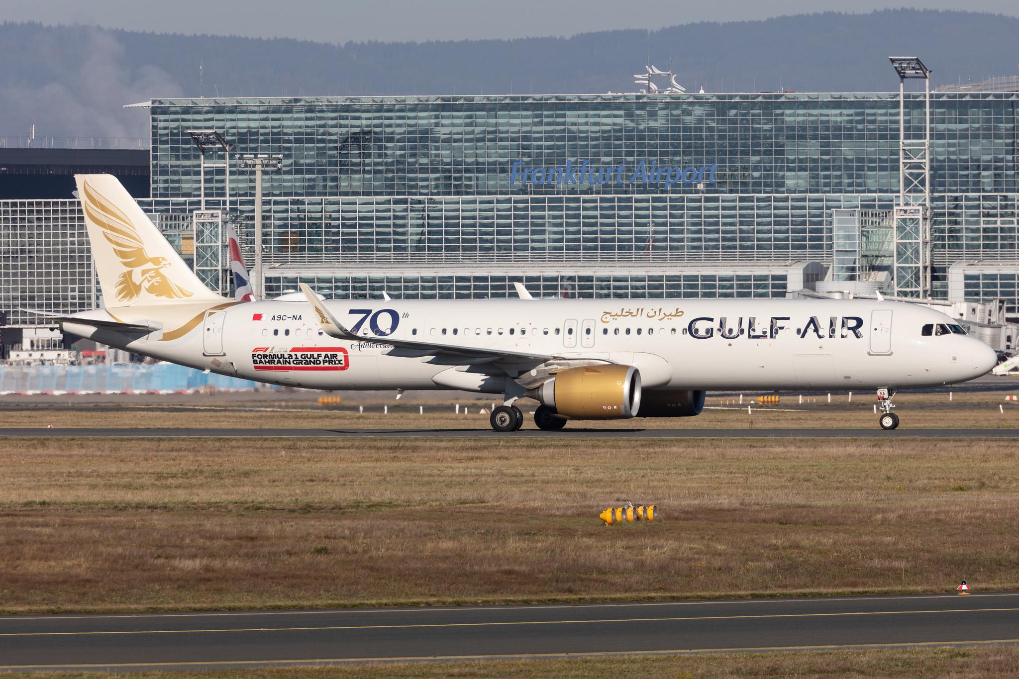 Frankfurt Airport: Gulf Air (GF / GFA) |  Airbus A321-253NX A21N | A9C-NA | MSN 09433