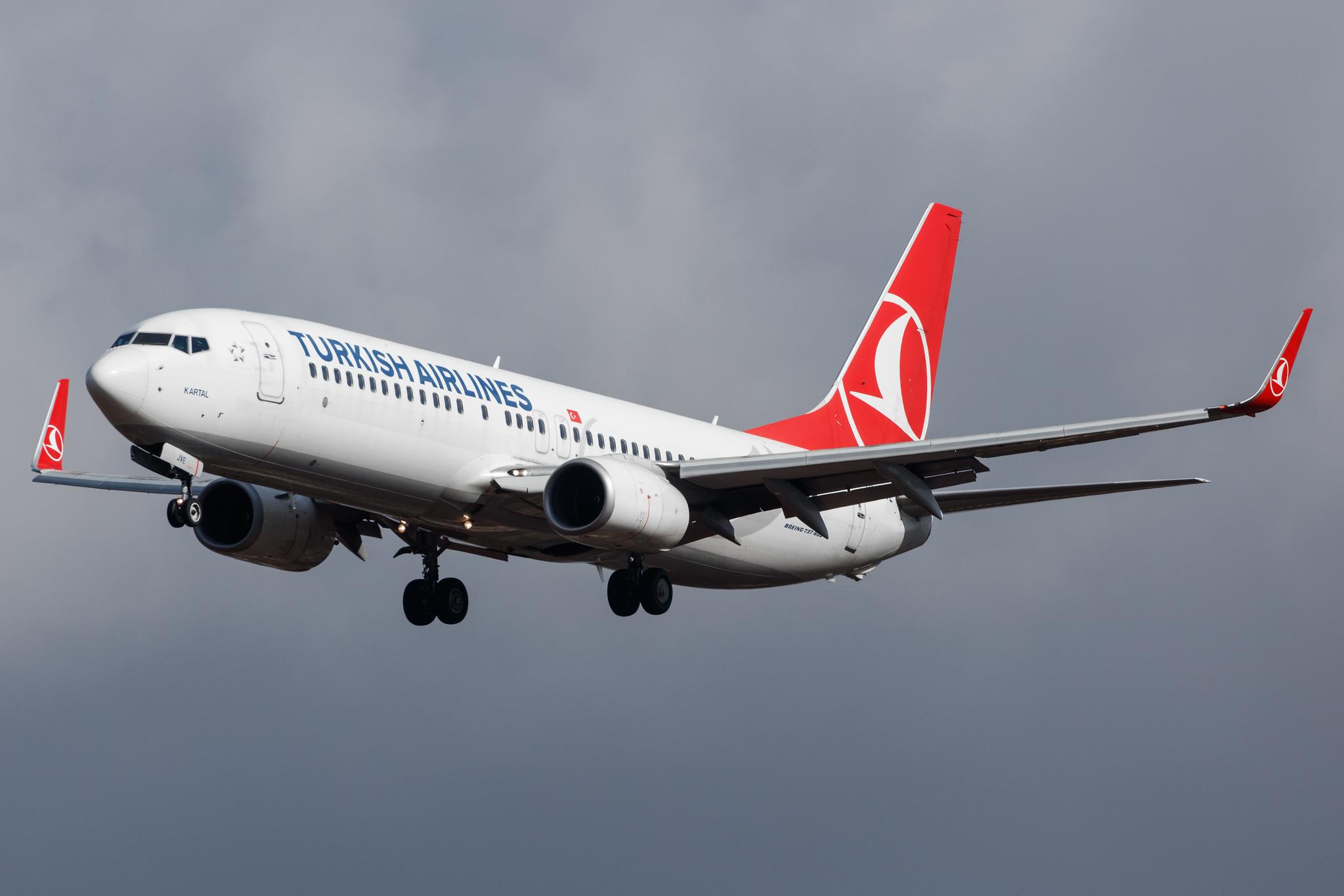 Hamburg Airport: Turkish Airlines (TK / THY) |  Boeing 737-8F2 B738 | TC-JVE | MSN 42006