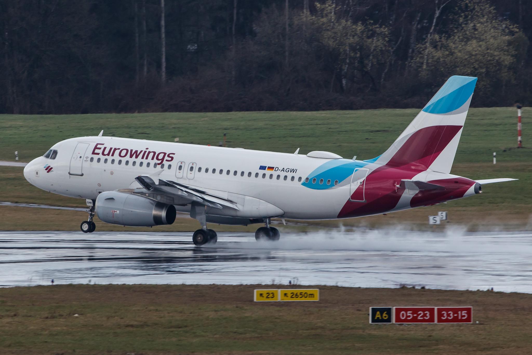 Hamburg Airport: Eurowings (EW / EWG) |  Airbus A319-132 A319 | D-AGWI | MSN 3358