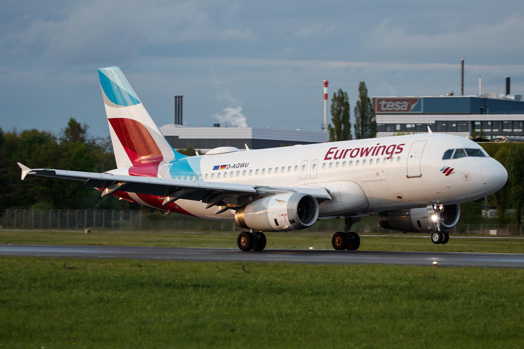 Hamburg Airport: Eurowings (EW / EWG) |  Airbus A319-132 A319 | D-AGWU | MSN 5457