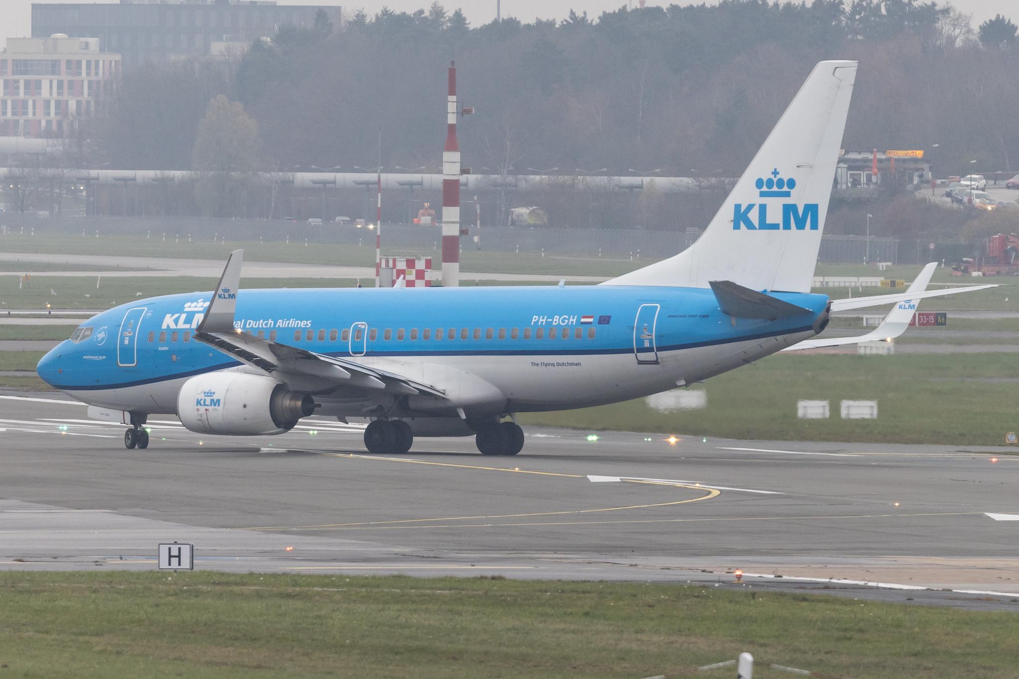 Hamburg Airport: KLM (KL / KLM) |  Boeing 737-7K2 B737 | PH-BGH | MSN 38053