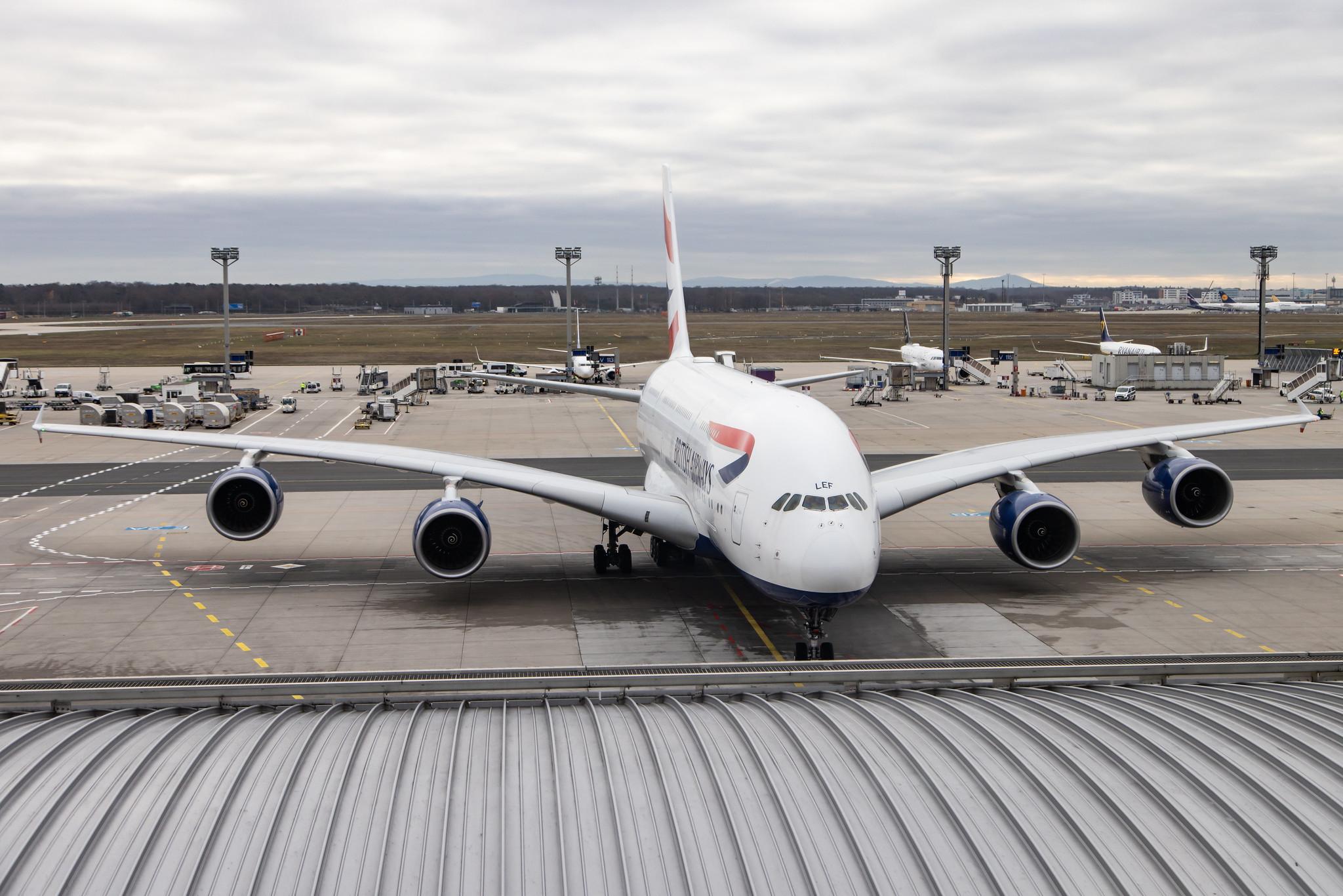 Frankfurt Airport: British Airways (BA / BAW) |  Airbus A380-841 A388 | G-XLEF | MSN 151