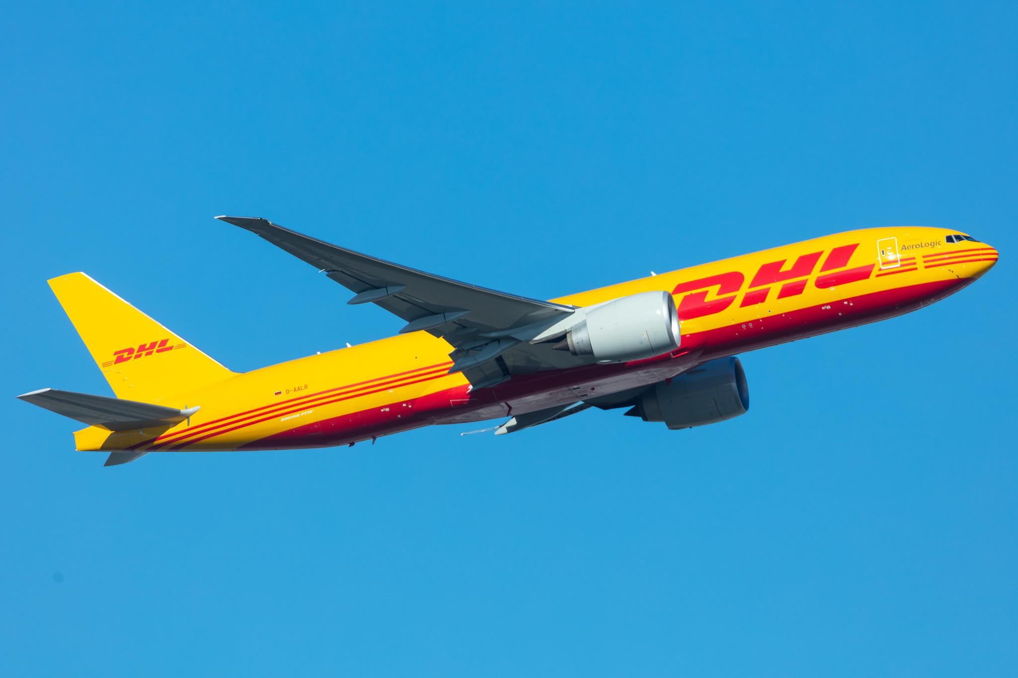 Frankfurt Airport: DHL (D0 / DHK) | Operator: AeroLogic |  Boeing 777-F B77L | D-AALR | MSN 66814