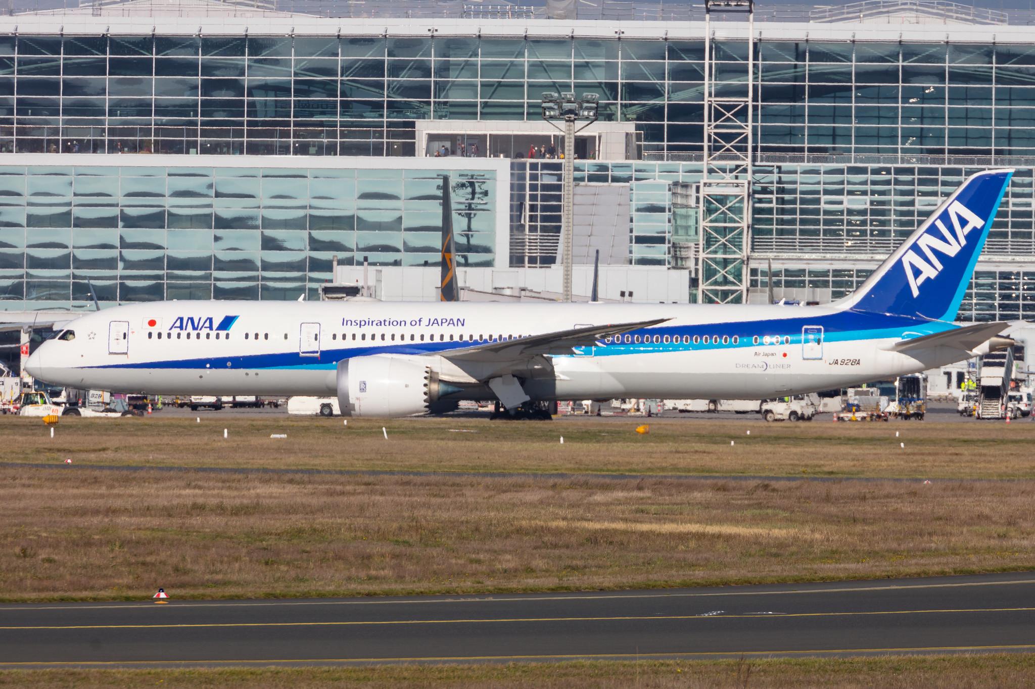 Frankfurt Airport: All Nippon Airways (NH / ANA) | Operator: Air Japan |  Boeing 787-9 Dreamliner B789 | JA928A | MSN 61529