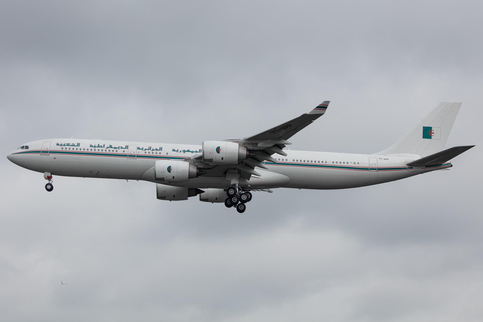 Hamburg Airport: Algerian Government |  Airbus A340-541 A345 | 7T-VPP | MSN 0917